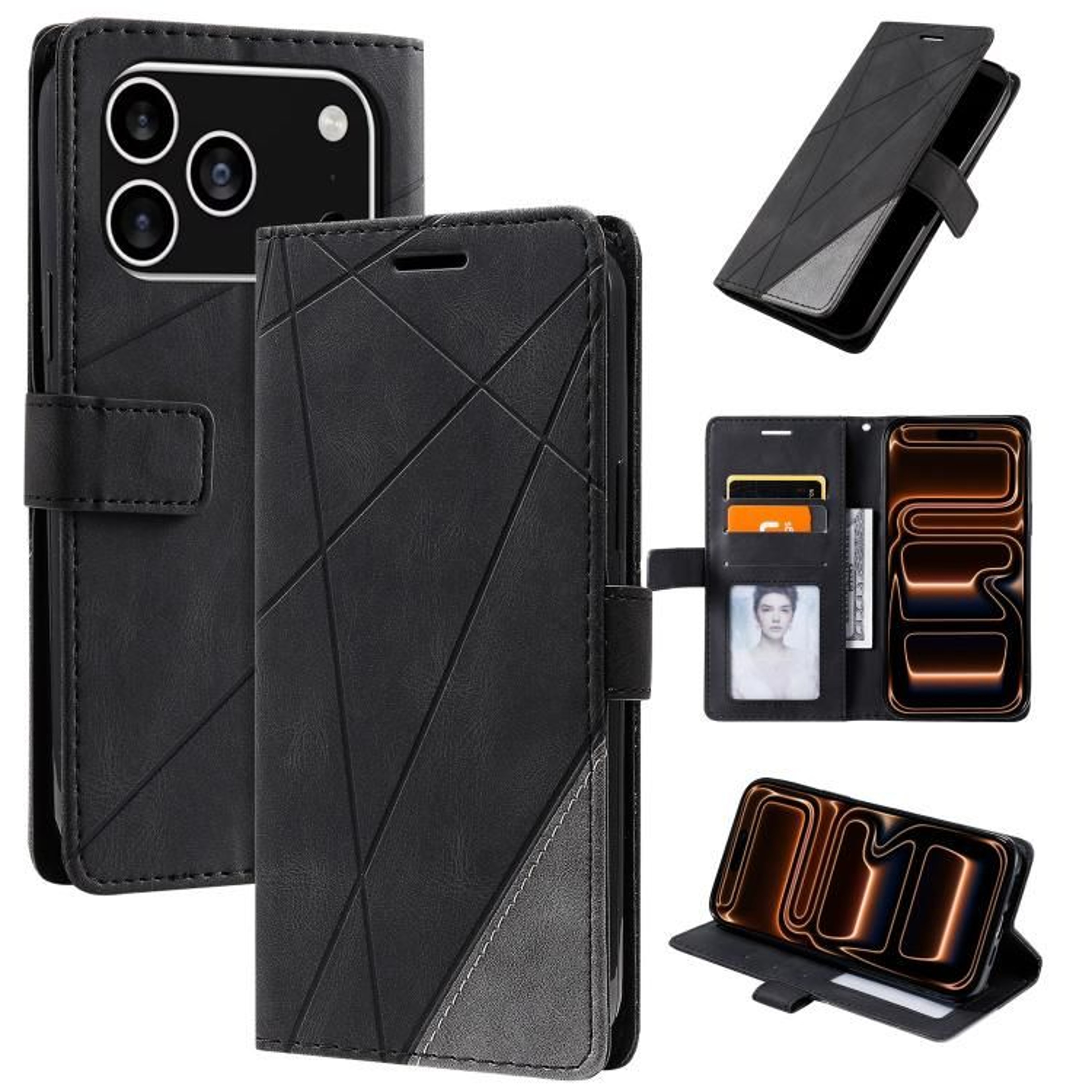 IPhone 18 Pro Wallet Case With Card Slots And Kickstand 8