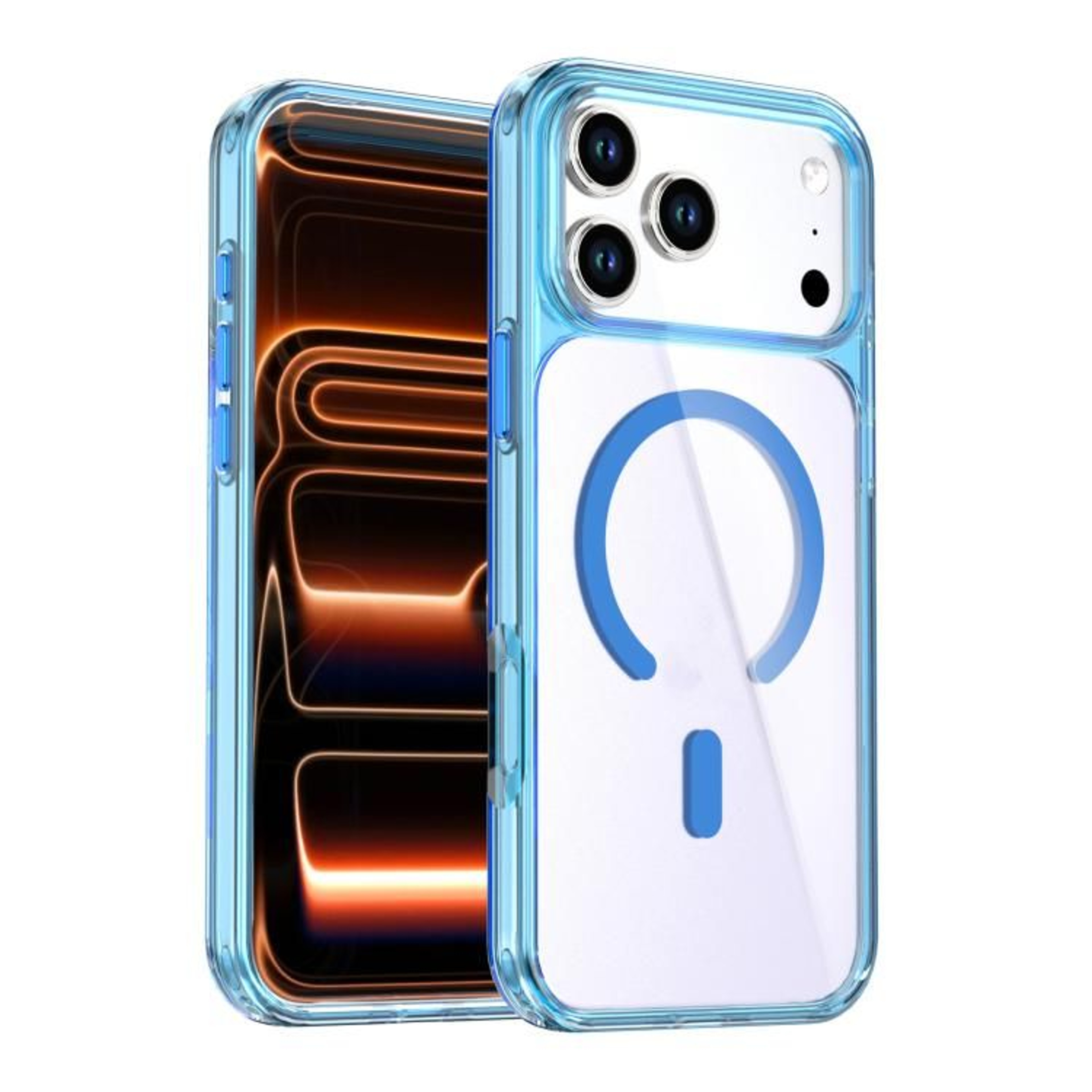 IPhone 18 Pro Max Magnetic Case With Crystal Colorful Design And Raised Edge Protection 8