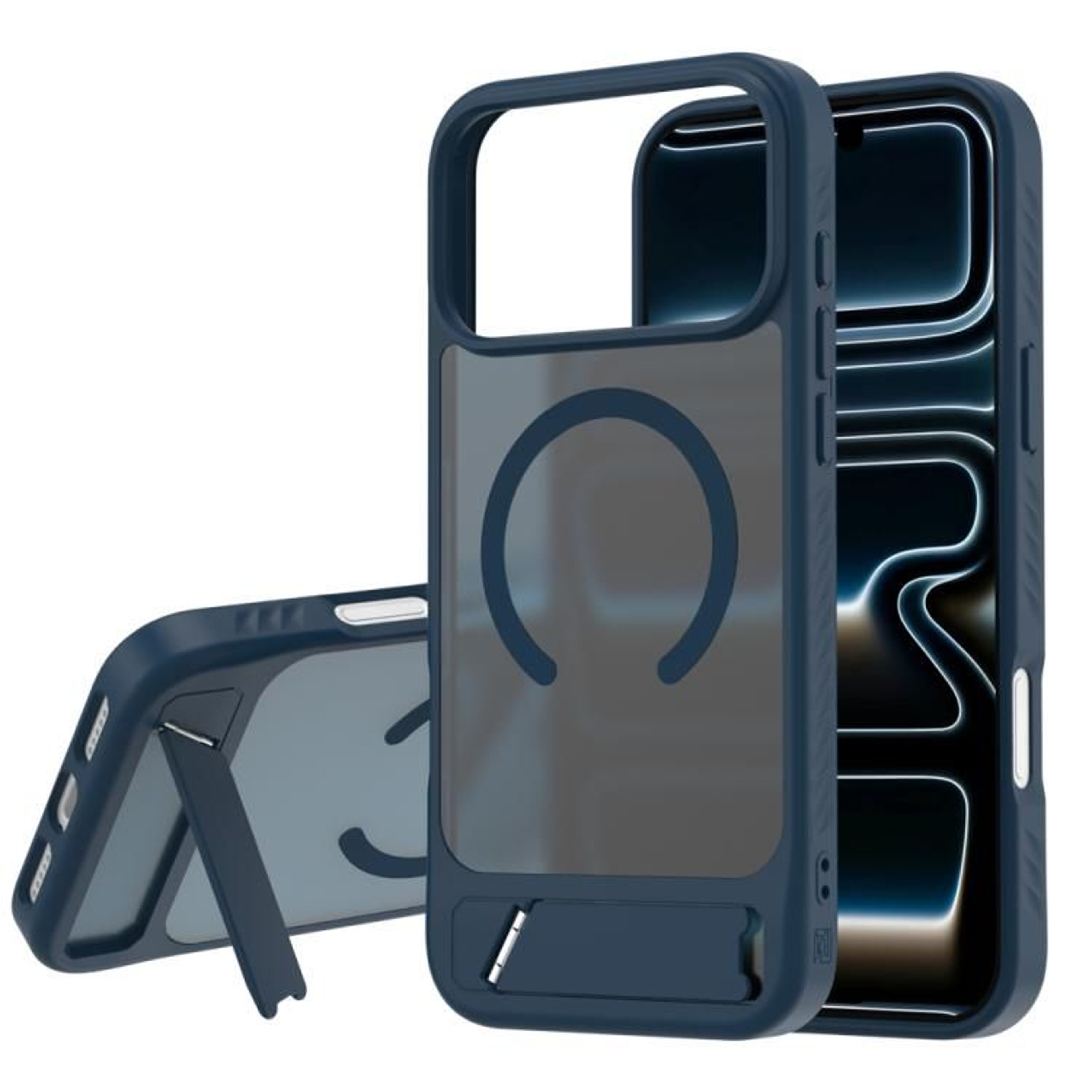 IPhone 18 Pro Max Magnetic Phone Case With Hidden Adjustable Kickstand And Drop Protection 13