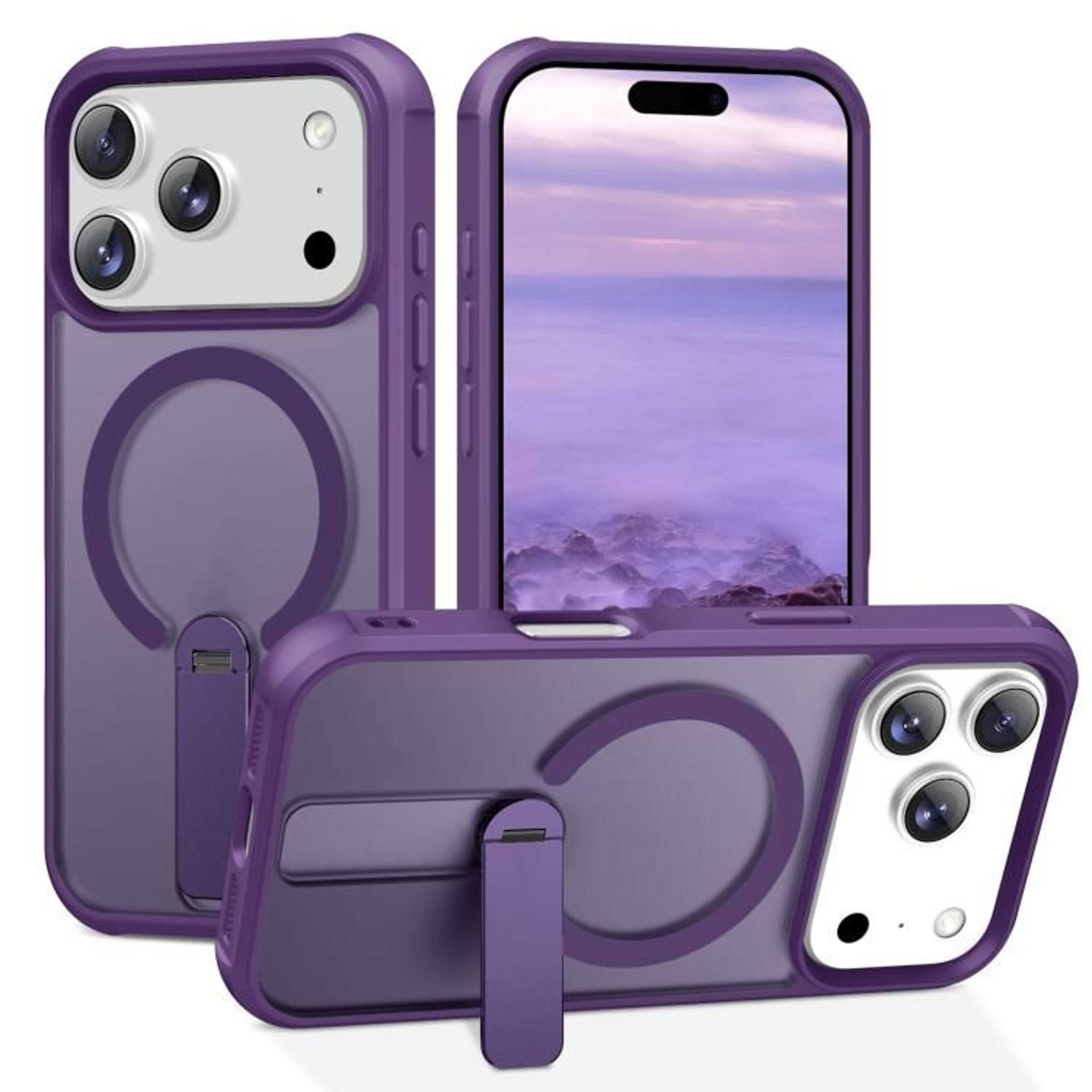 IPhone 18 Pro MagSafe Compatible Case With Invisible Kickstand And TPU PC Protection 11