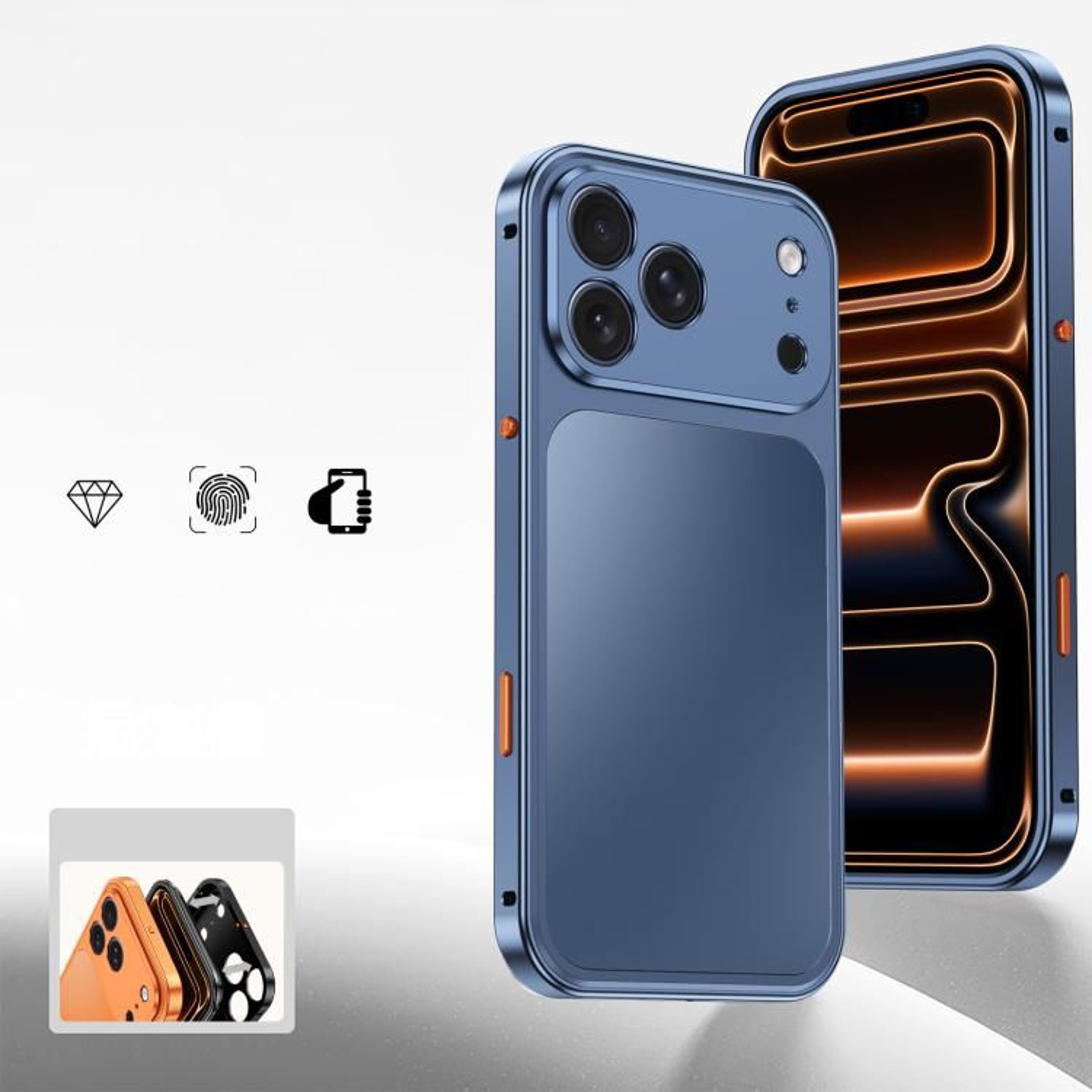 Magnetic Metal Phone Case For IPhone 18 Pro Max With Raised Camera And Screen Protection 8