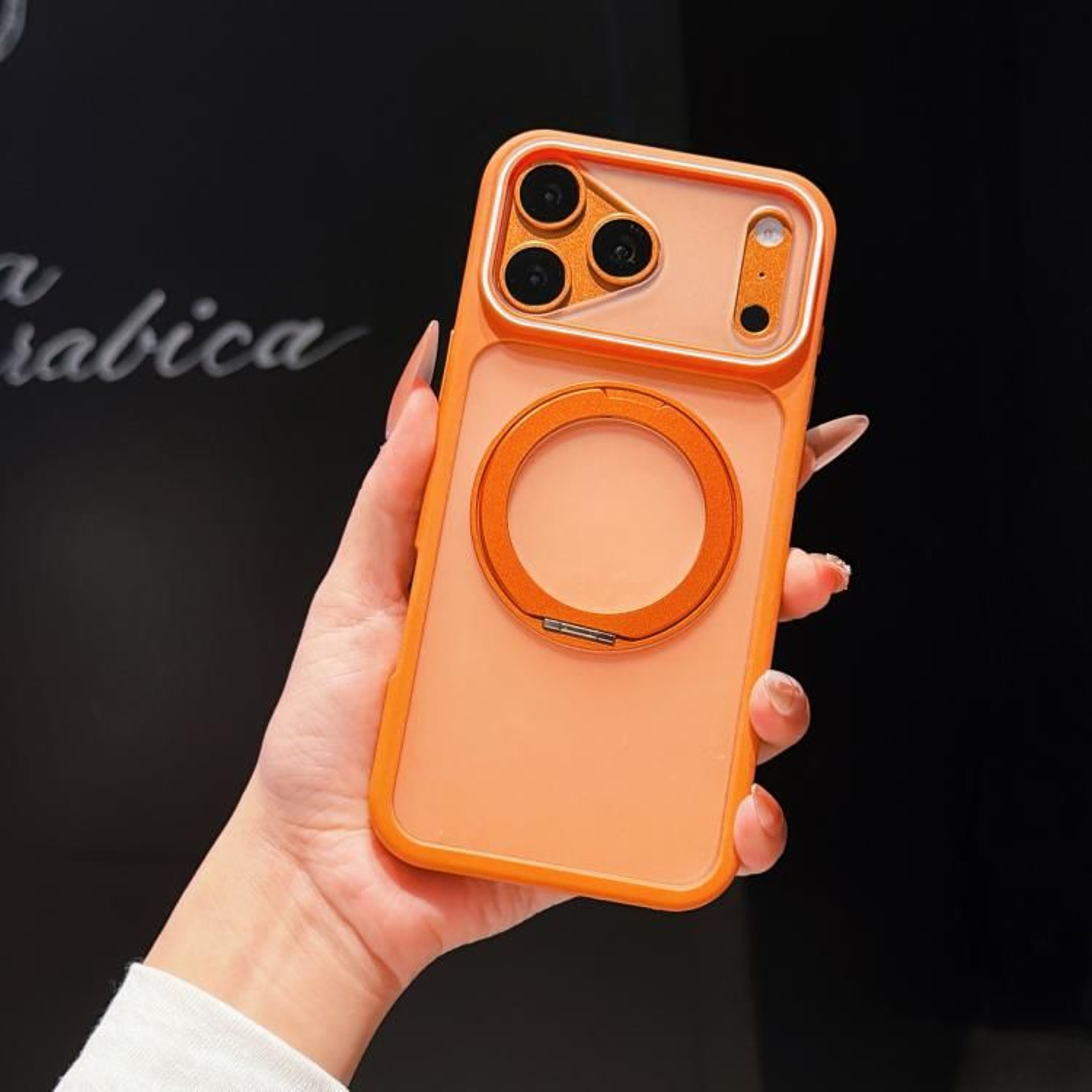 Matte Phone Case With 360 Rotation Ring Holder For IPhone 18 Pro 9