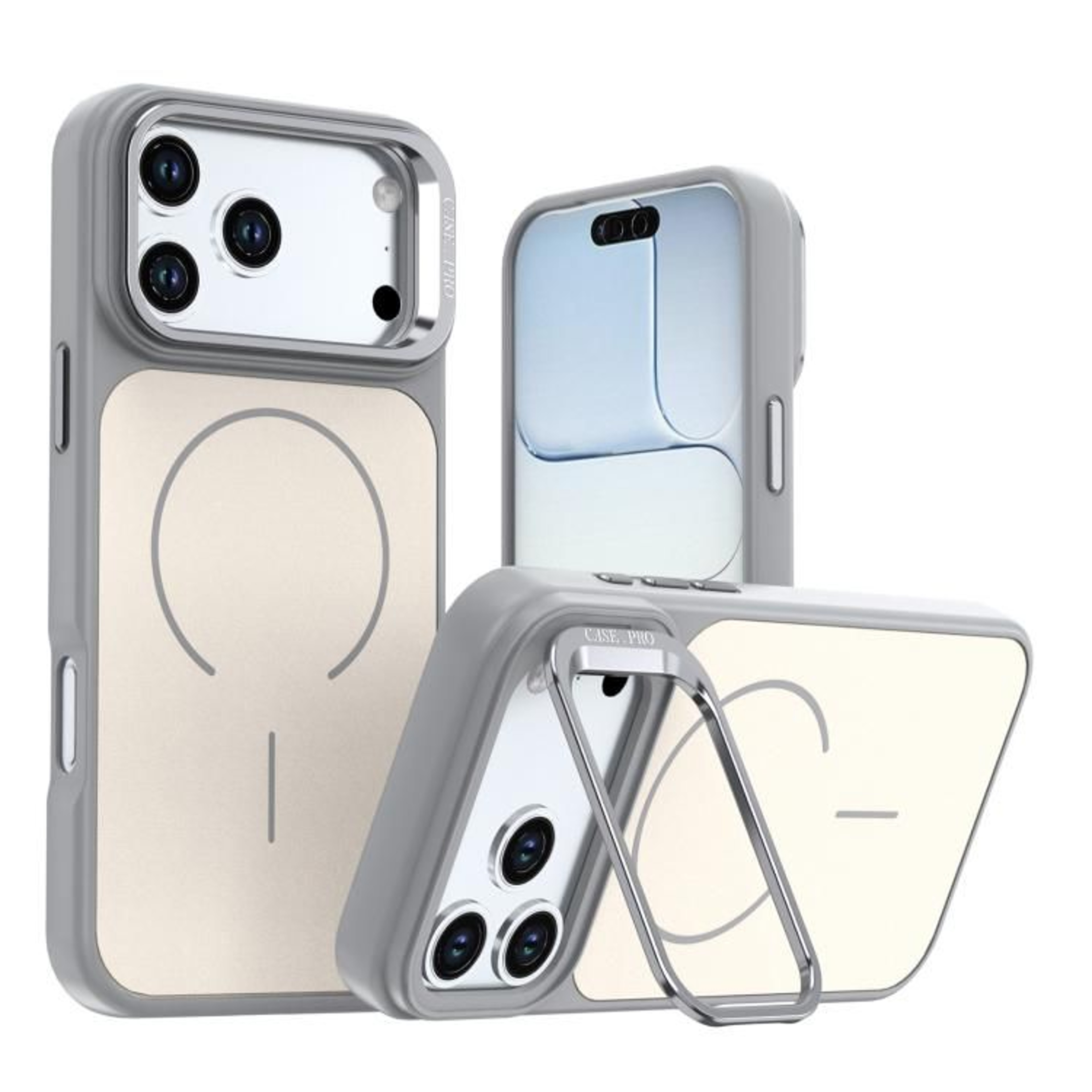 Bright Color Contrast Phone Case With Magsafe And Camera Bracket For IPhone 18 Pro Max 10