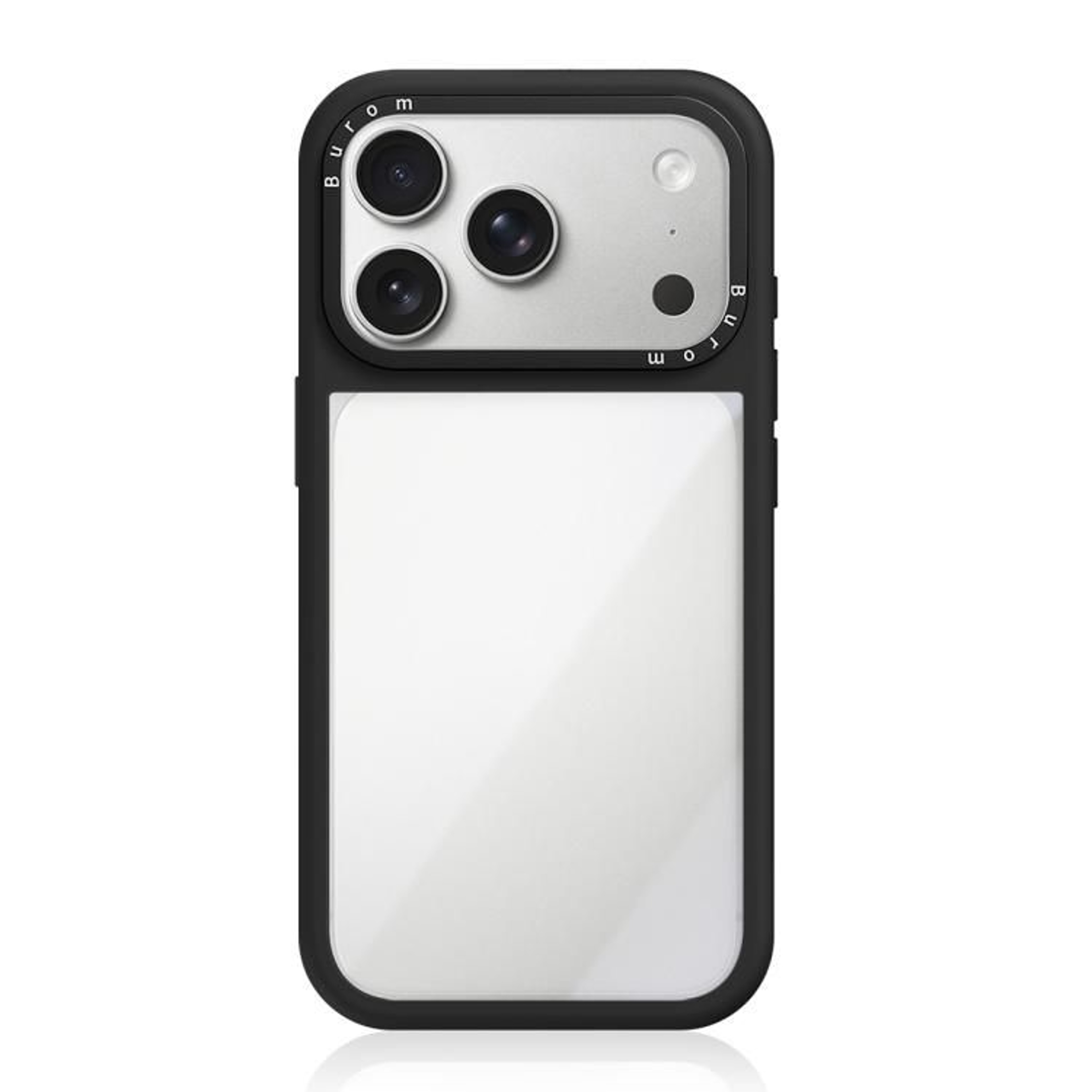 IPhone 18 Pro Clear Hybrid Case With Liquid Silicone Frame And Metal Lens Guard 13