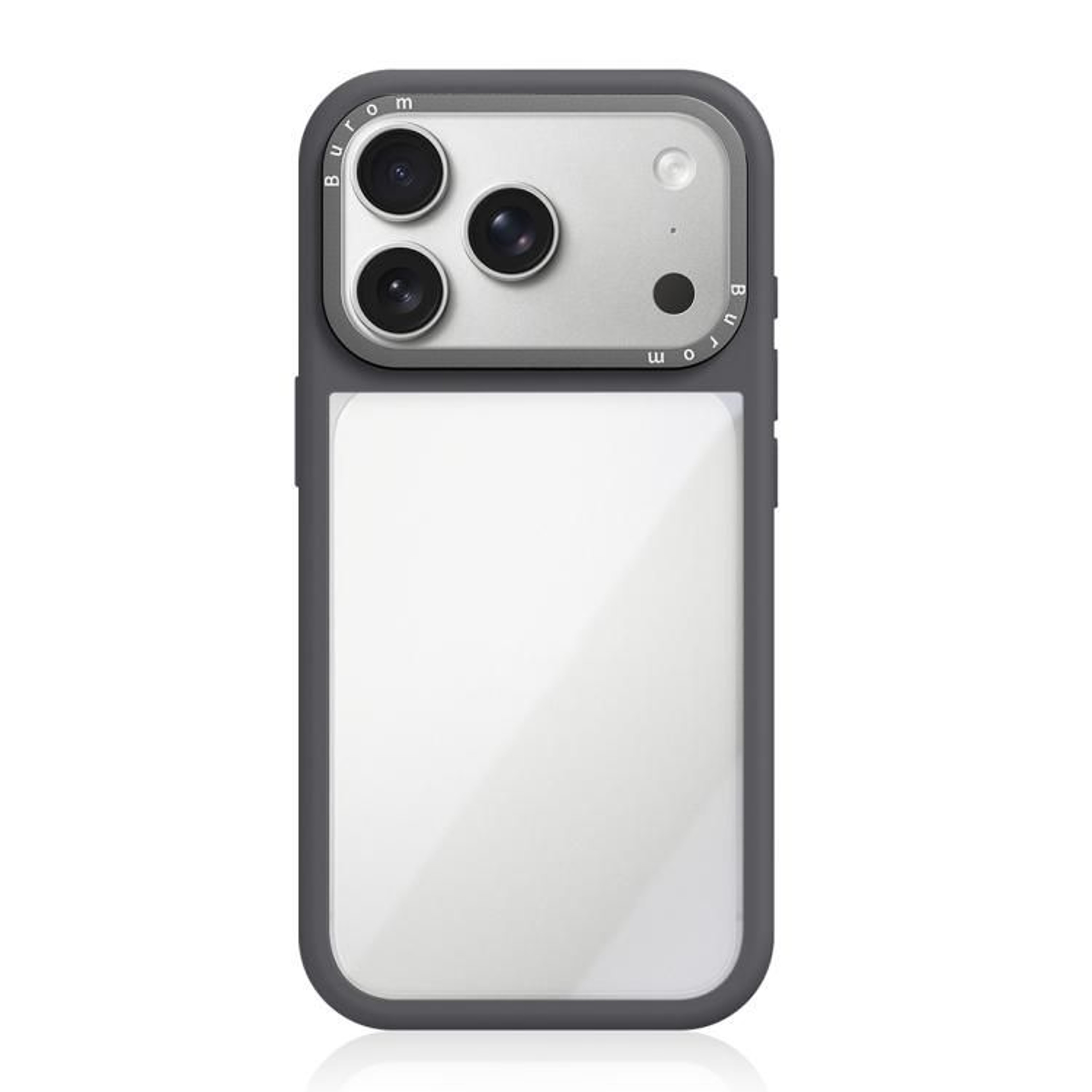 IPhone 18 Pro Clear Hybrid Case With Liquid Silicone Frame And Metal Lens Guard 14