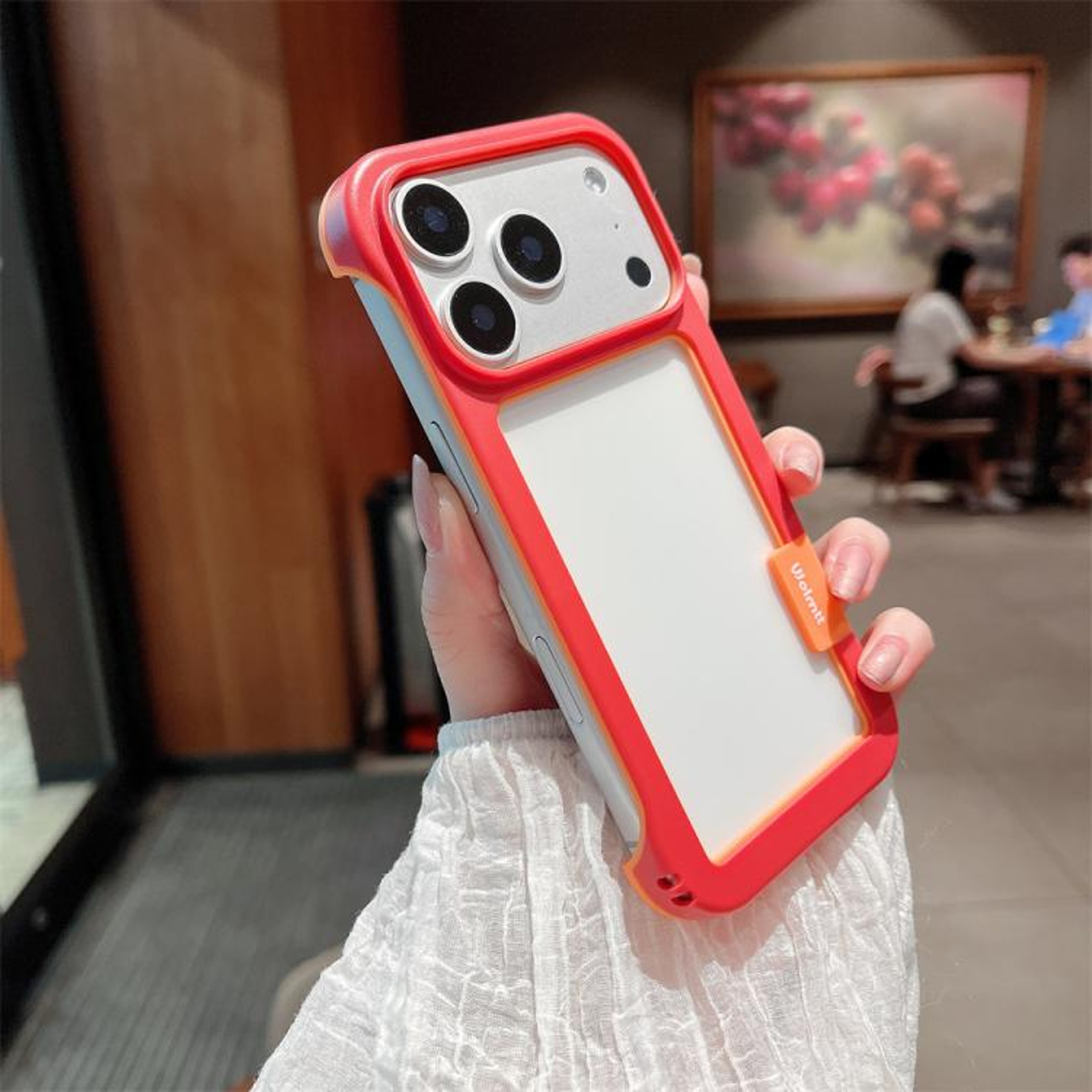 IPhone 18 Pro DualColor Hollow Cooling Silicone Phone Case 7