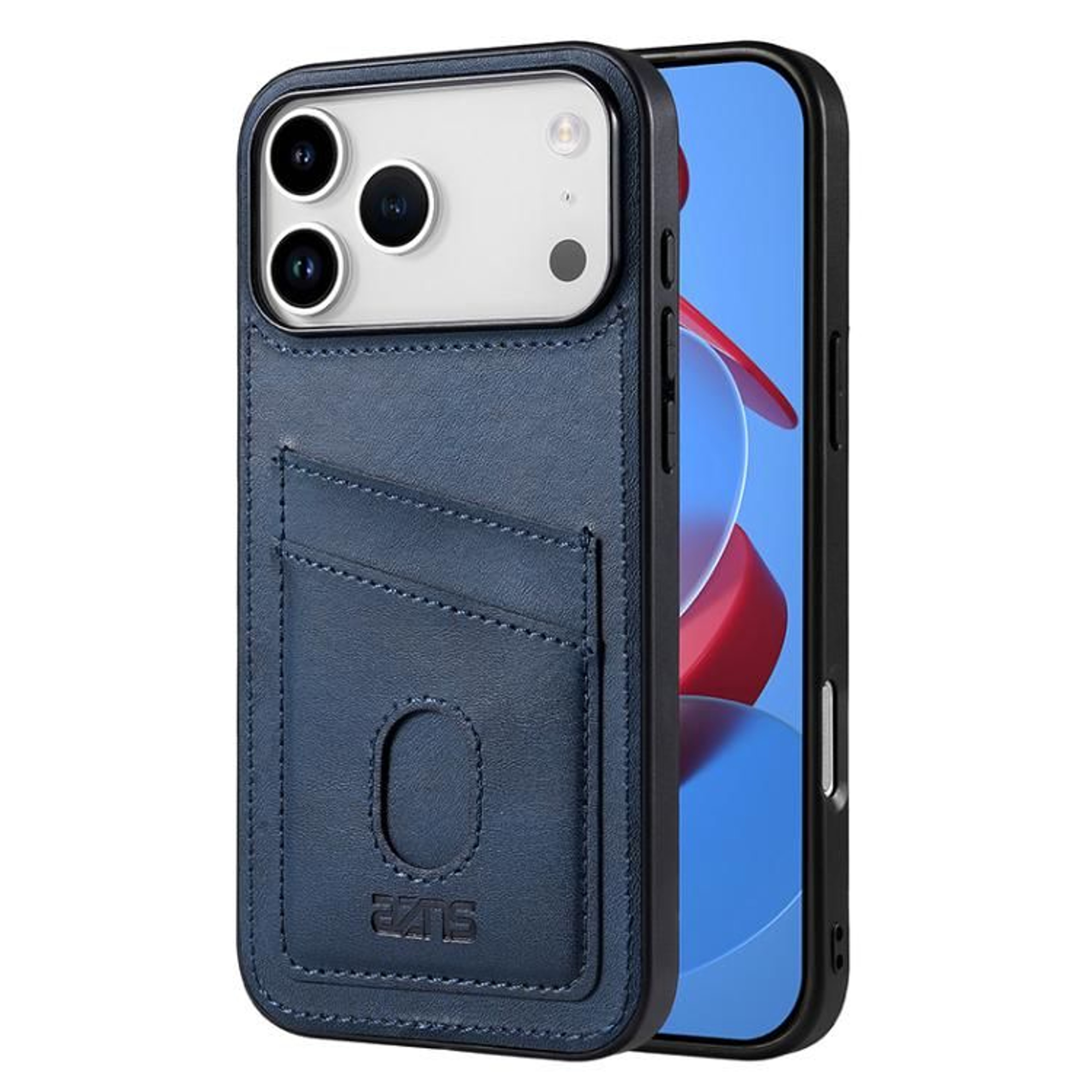 IPhone 18 Pro Leather Card Holder Case With Dual Card Slots  AZNS K1 Series 10