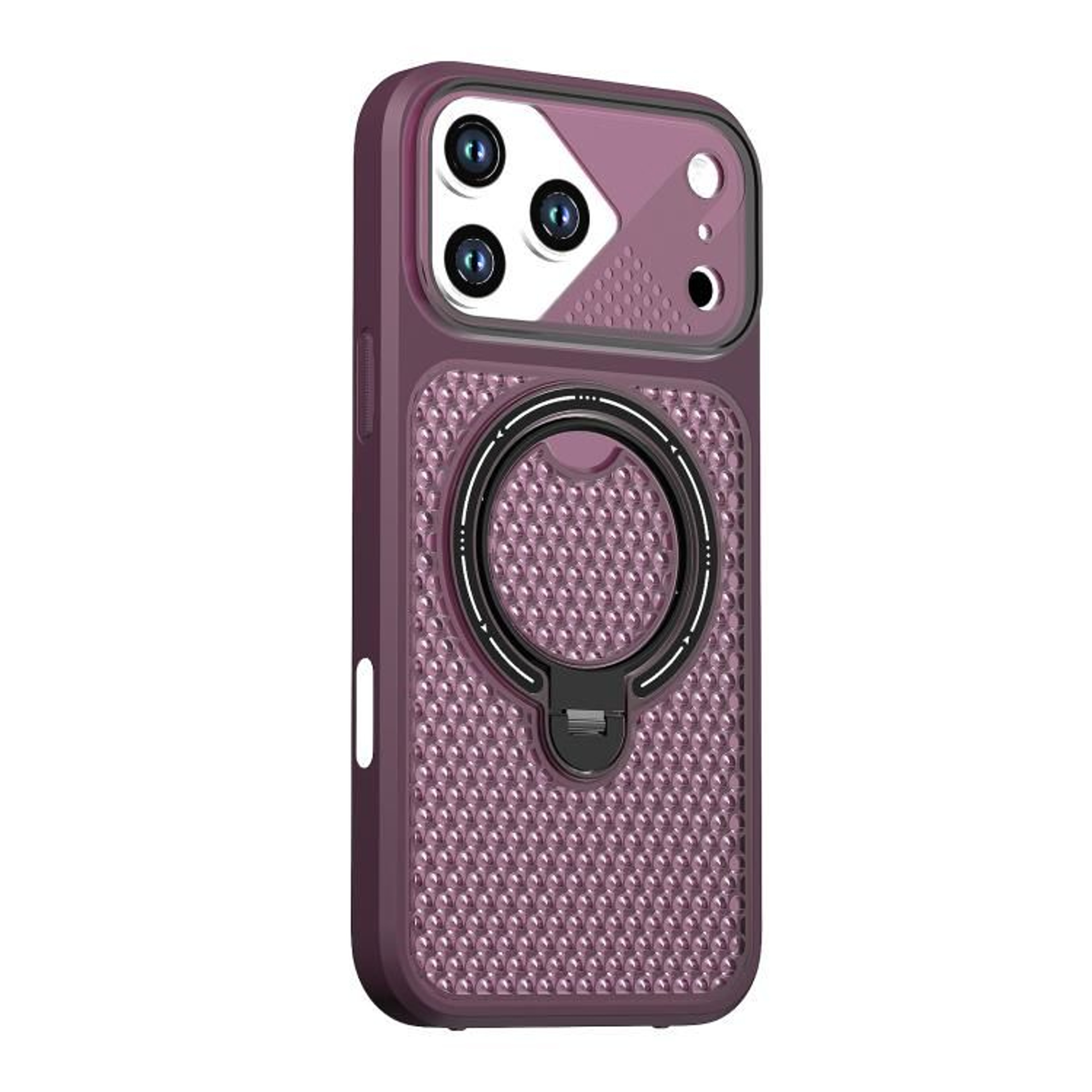 IPhone 18 Pro Magnetic Cooling Case With 360 Rotating Ring Stand 12