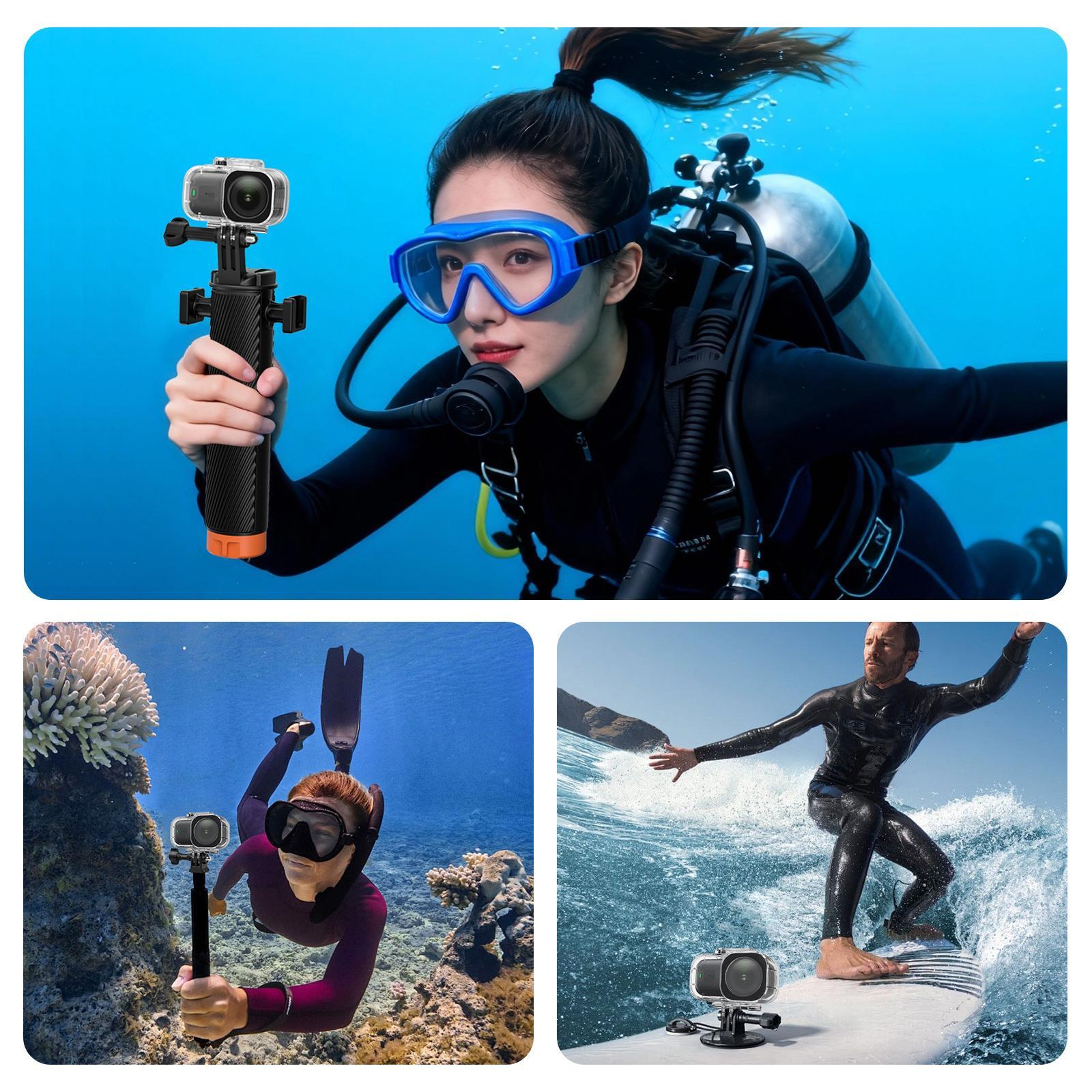 PULUZ 45M Waterproof Diving Housing Case For DJI Osmo Nano Underwater Camera Protection 7