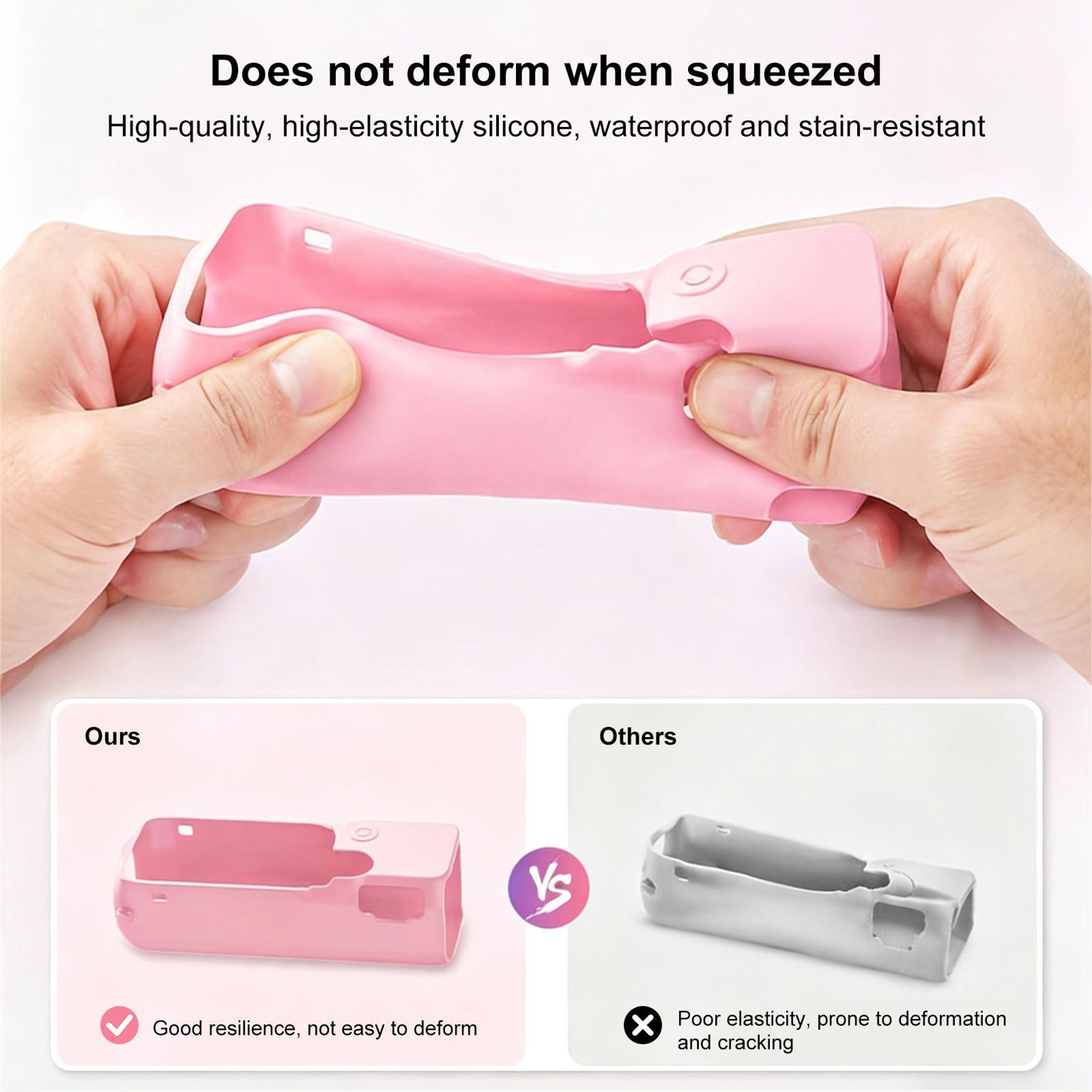 PULUZ 4 In 1 Silicone Protective Case For DJI Osmo Pocket 4 With Lens  Screen Cover 3