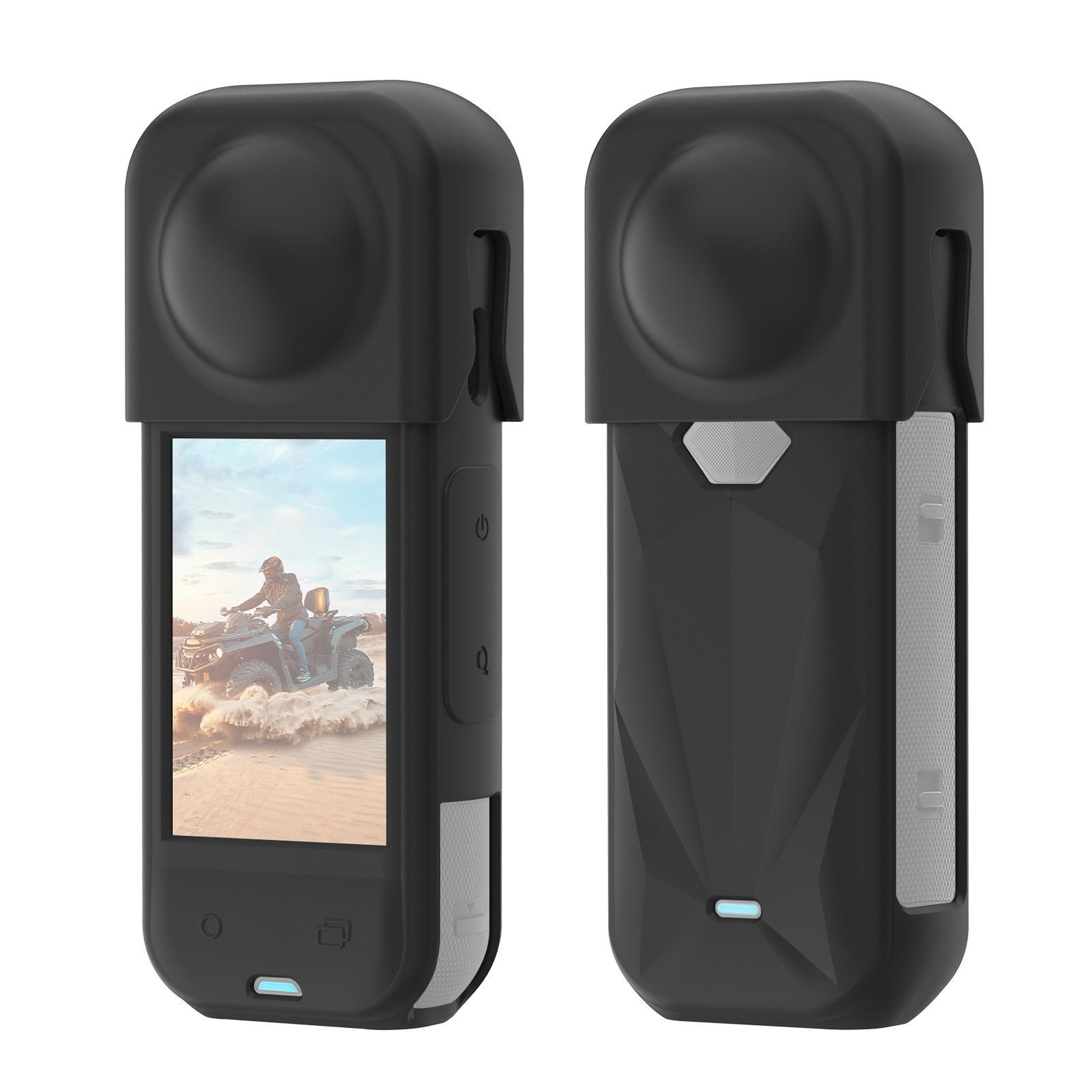 PULUZ Insta360 X5 Protective Case With Lens Cover Shockproof Silicone Camera Guard 8