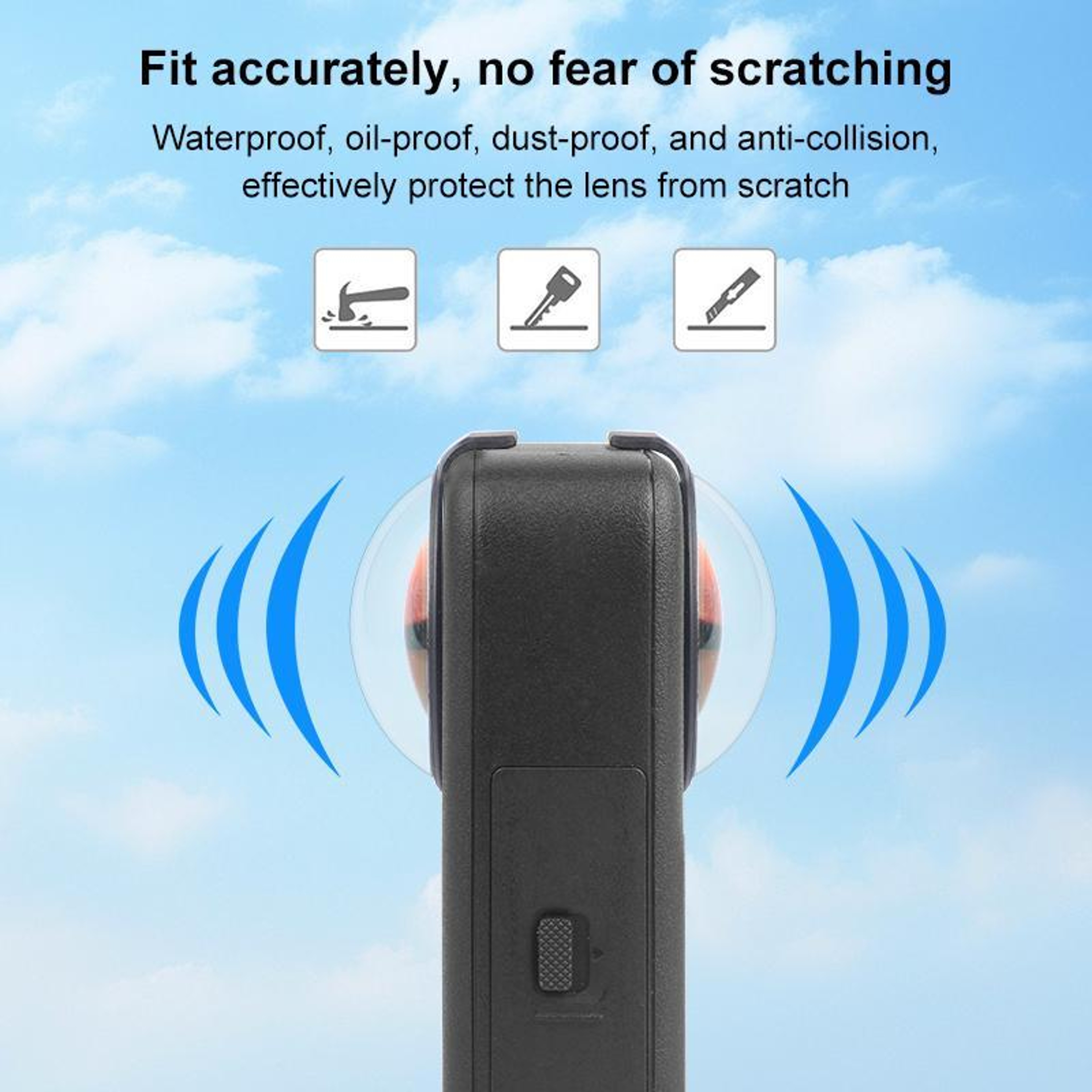 PULUZ DJI Osmo 360 Lens Protector 10H Tempered Glass Lens Guard with AR Coatings – view 5