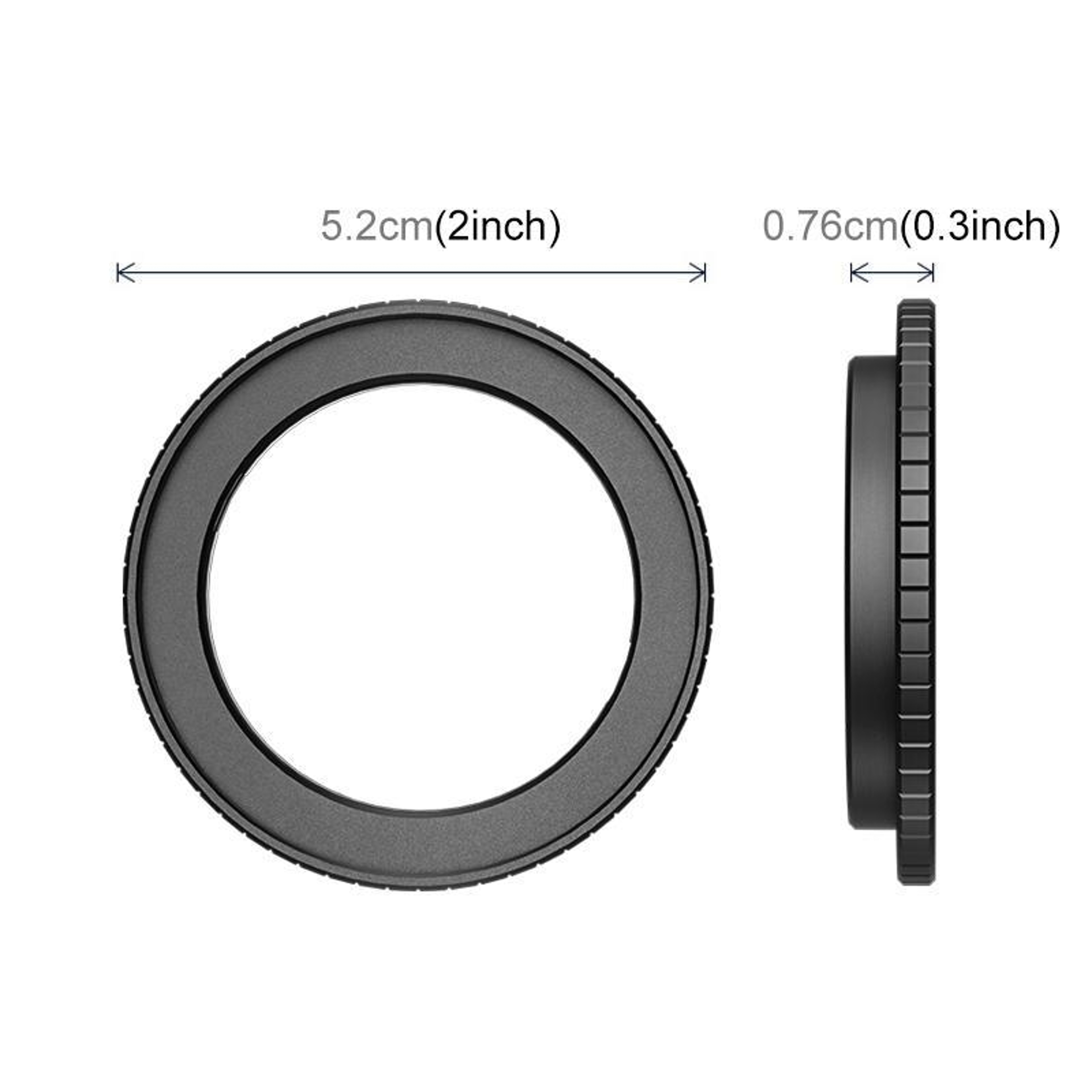 PULUZ 49mm Filter Mount Frame For DJI Action 5 Pro  Action 4 Lens Protection Adapter 2