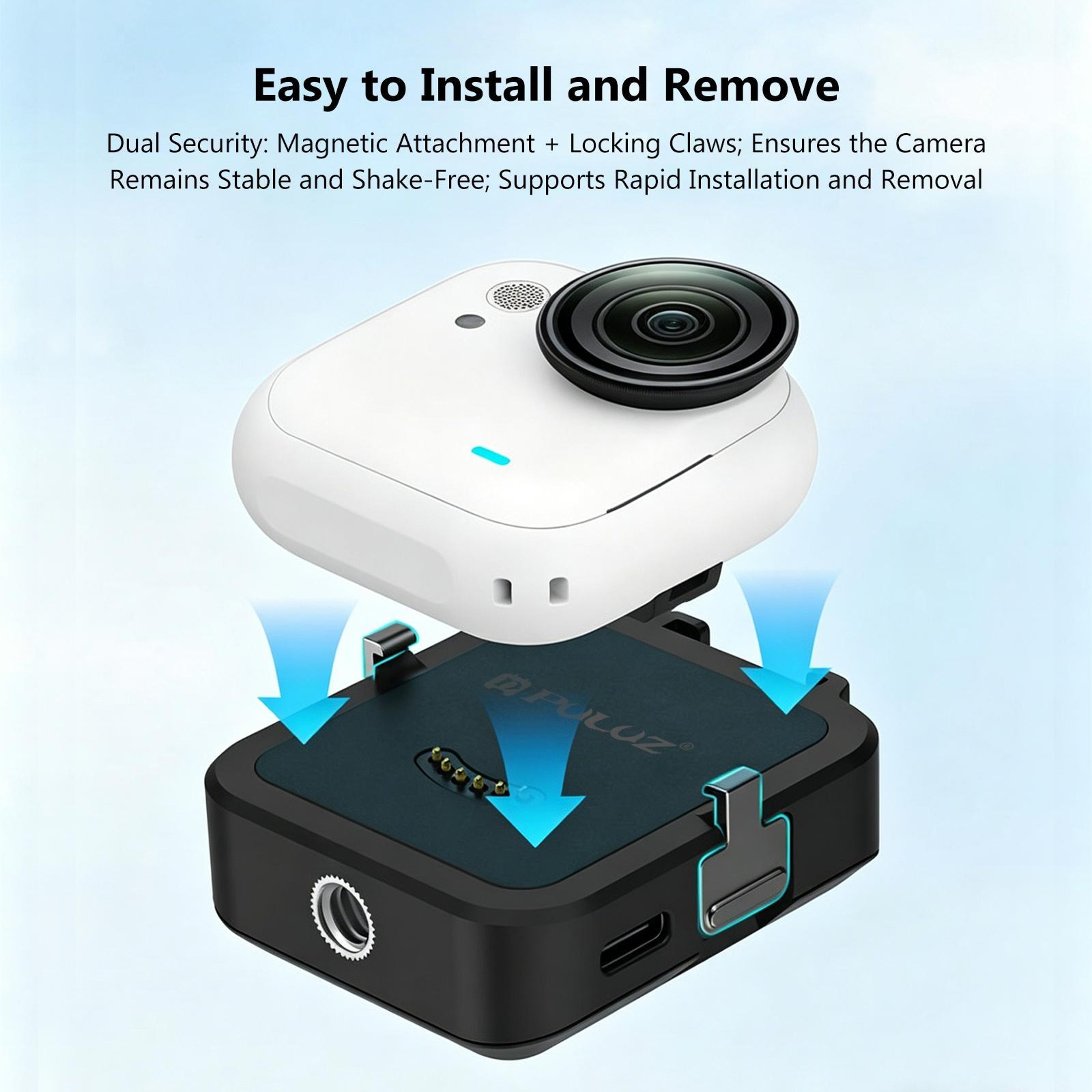 PULUZ Protective Frame Mount For Insta360 GO Ultra With Dual Adapter Base 6
