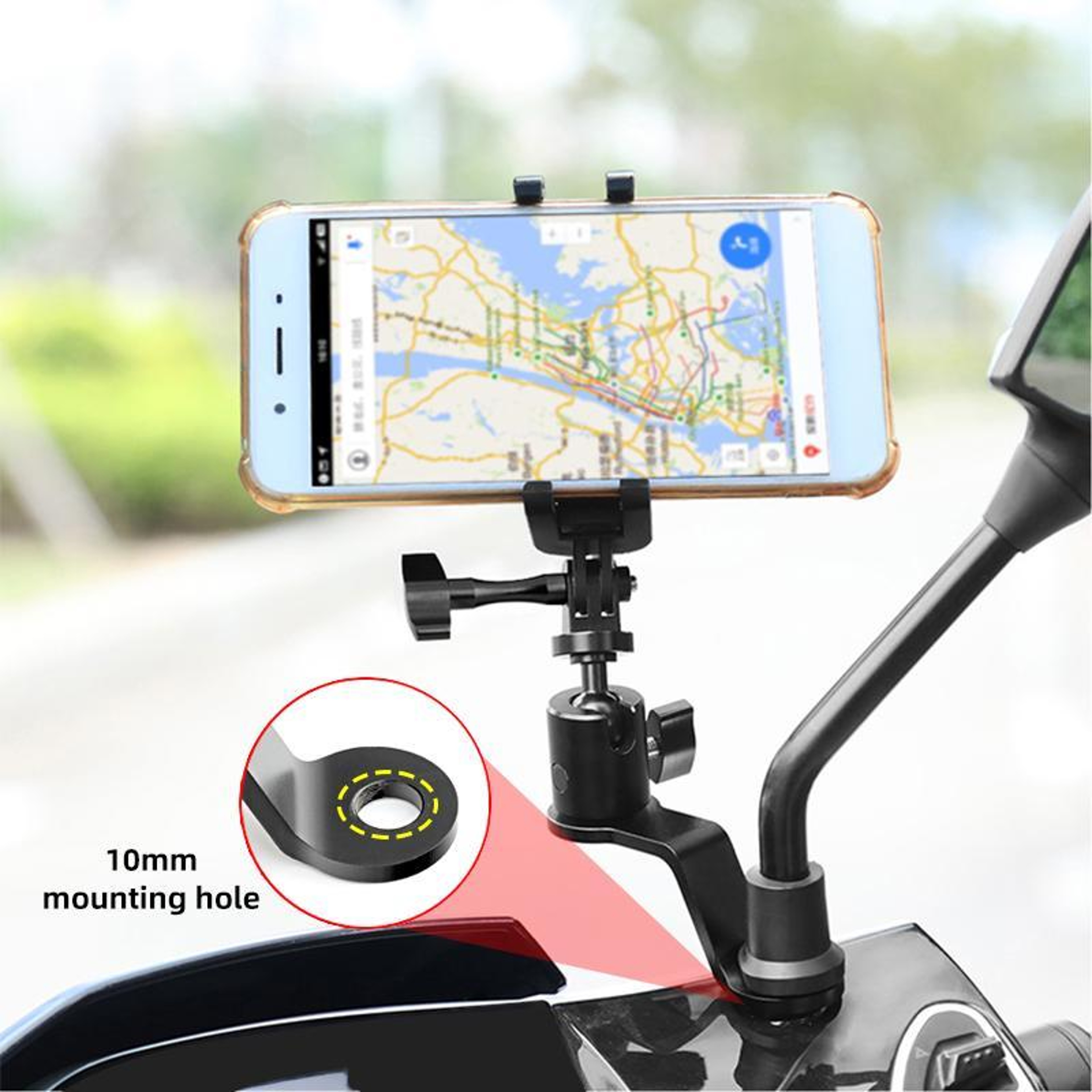 PULUZ Heavy Duty Motorcycle Camera Mount For GoPro Insta360  DJI Action Cameras 2