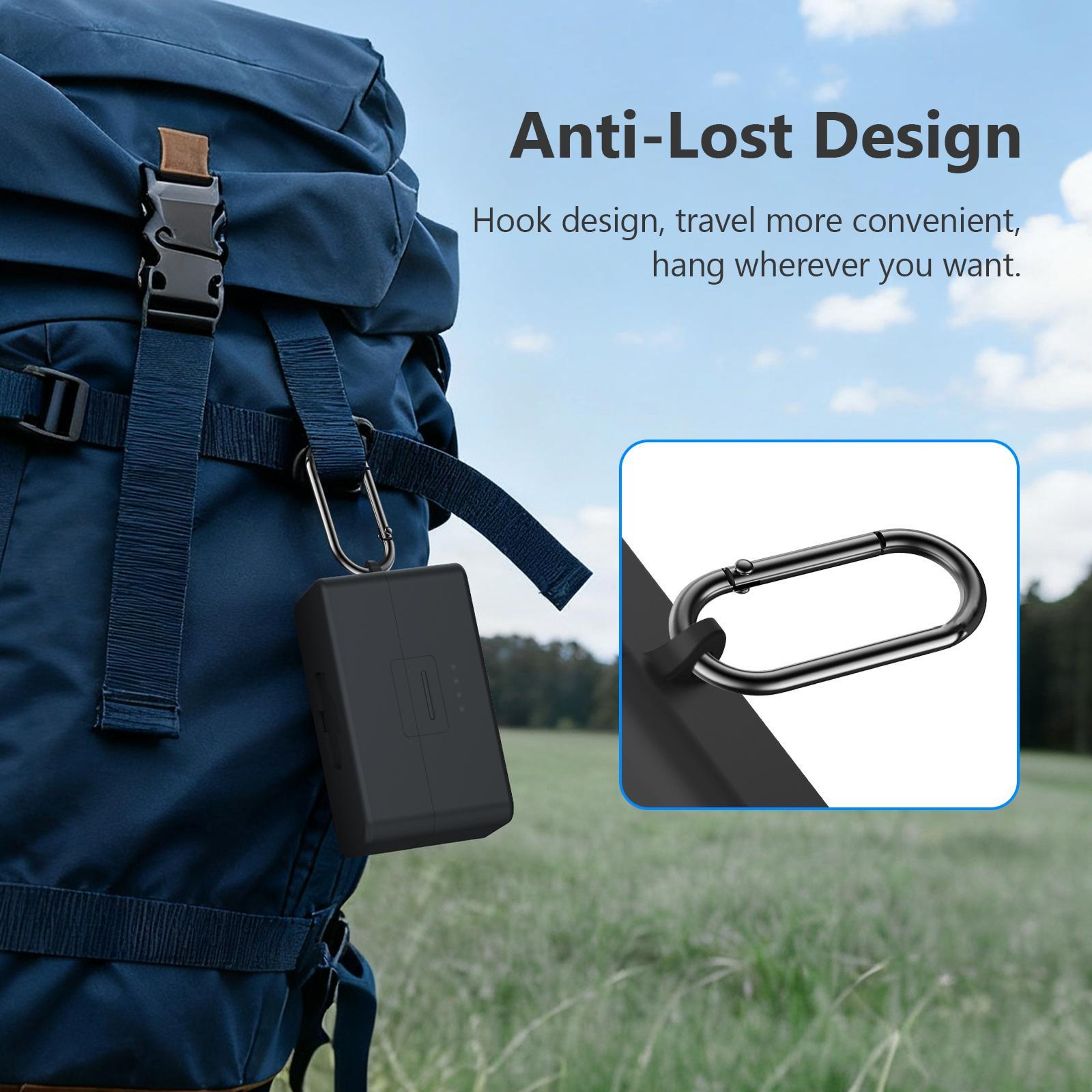 PULUZ Silicone Protective Cover For DJI Mic 2 Charging Case With Carabiner 7