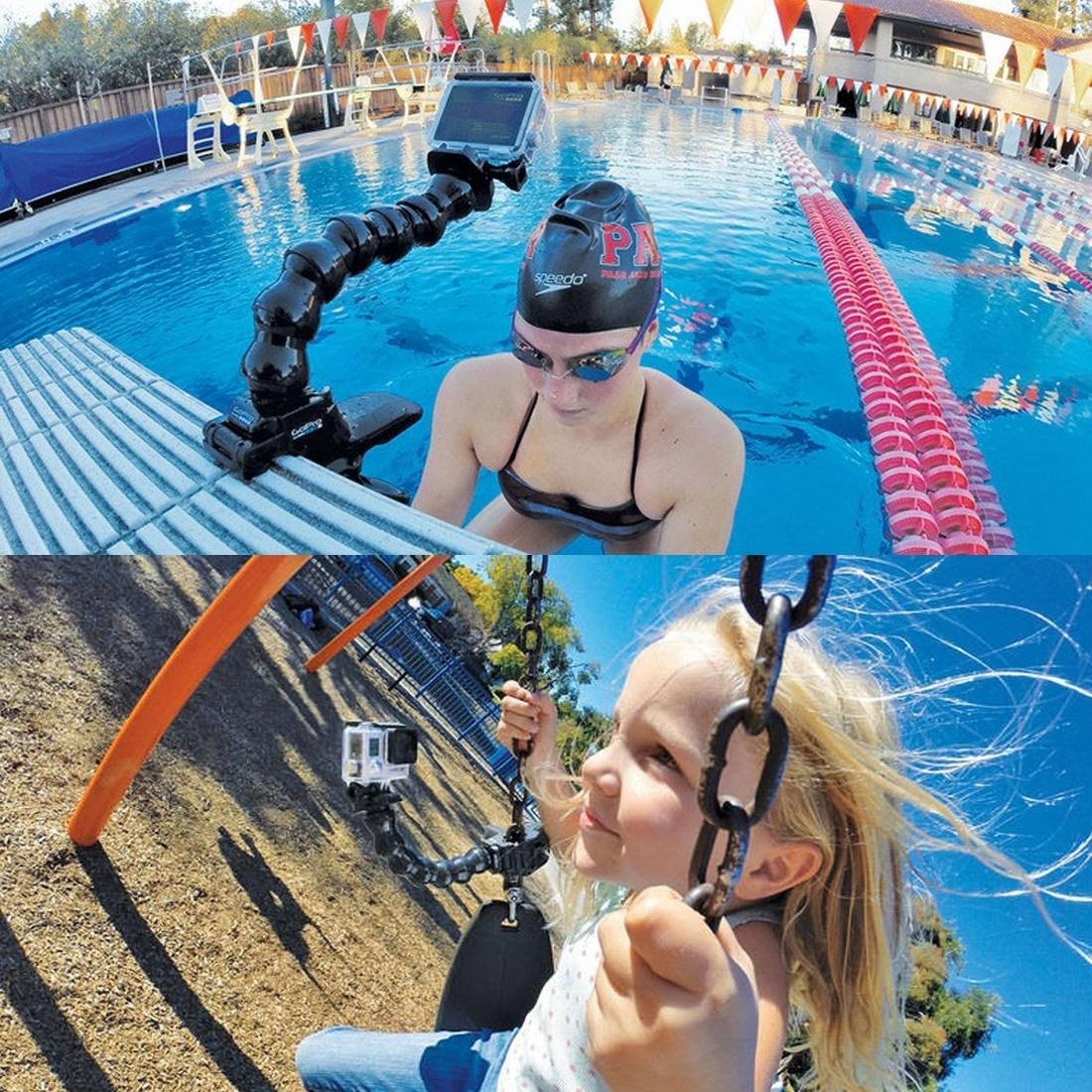 Puluz GoPro  Action Camera Flexible Clamp Mount With Adjustable Neck For Stable Hands Free Shots 0