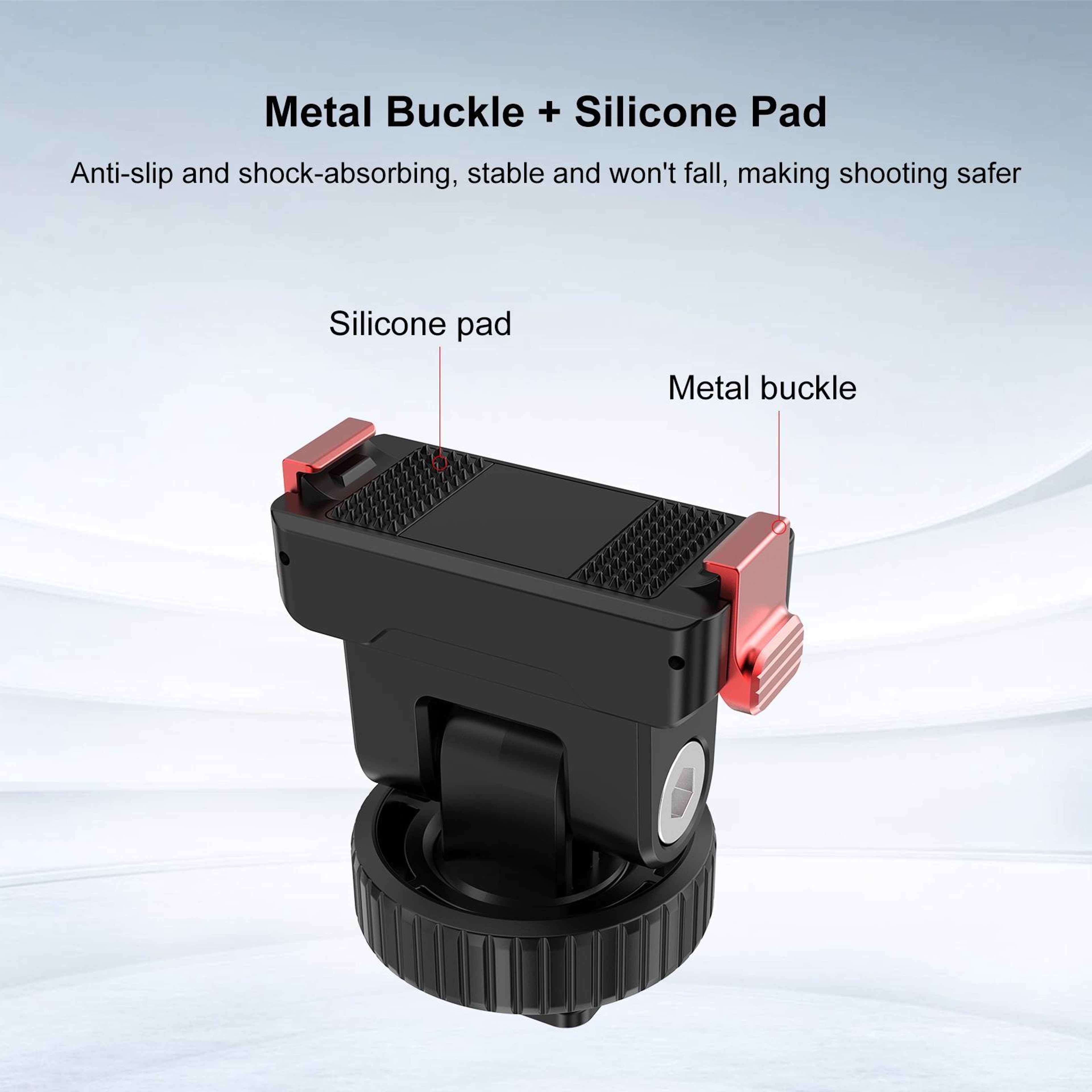 PULUZ Quick Release Camera Mount For DJI Osmo Action 6 With Magnetic Lock  Cold Shoe Adapter 2
