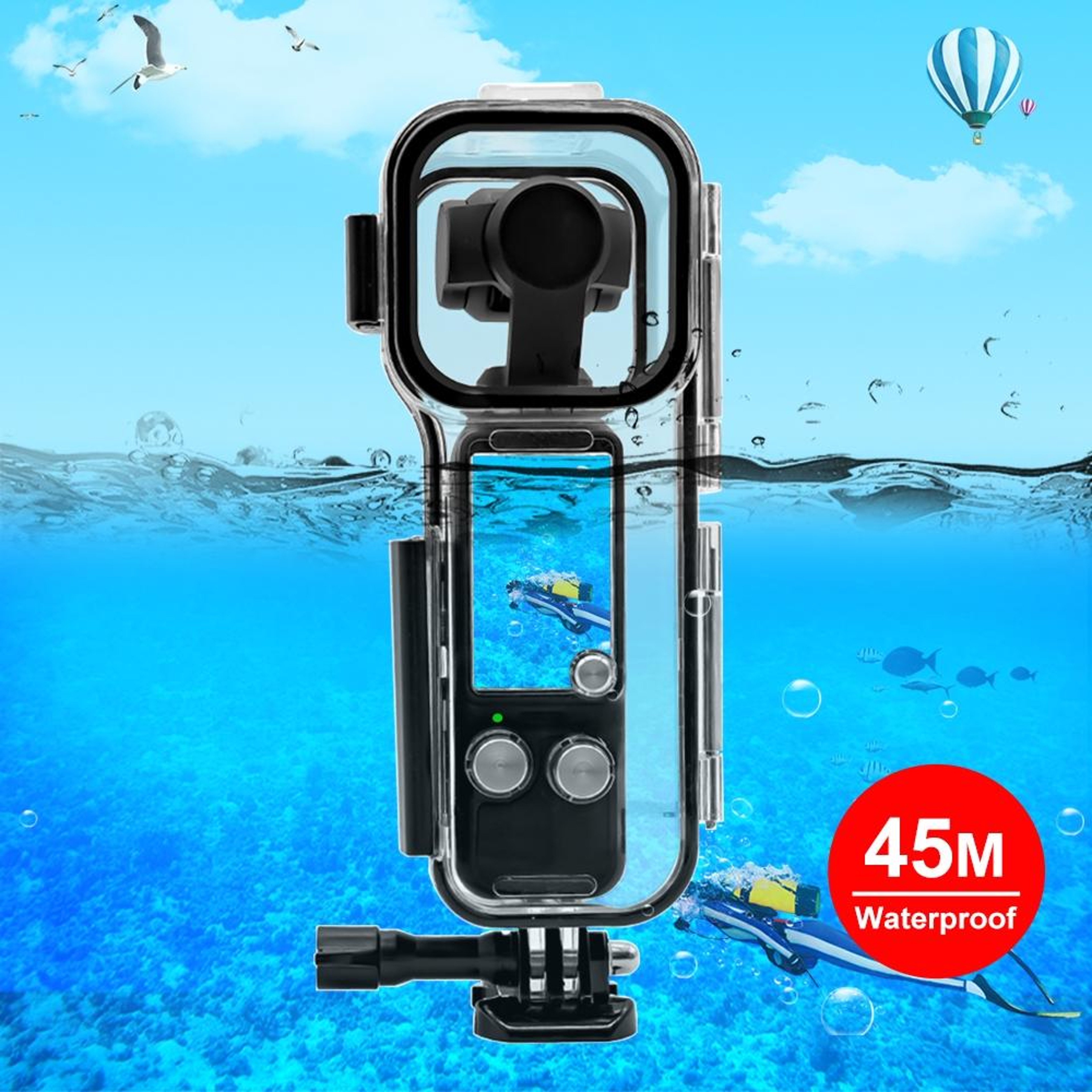 DJI Action 6 70M Waterproof Dive Housing Case With Optical Glass Lens Protection 11