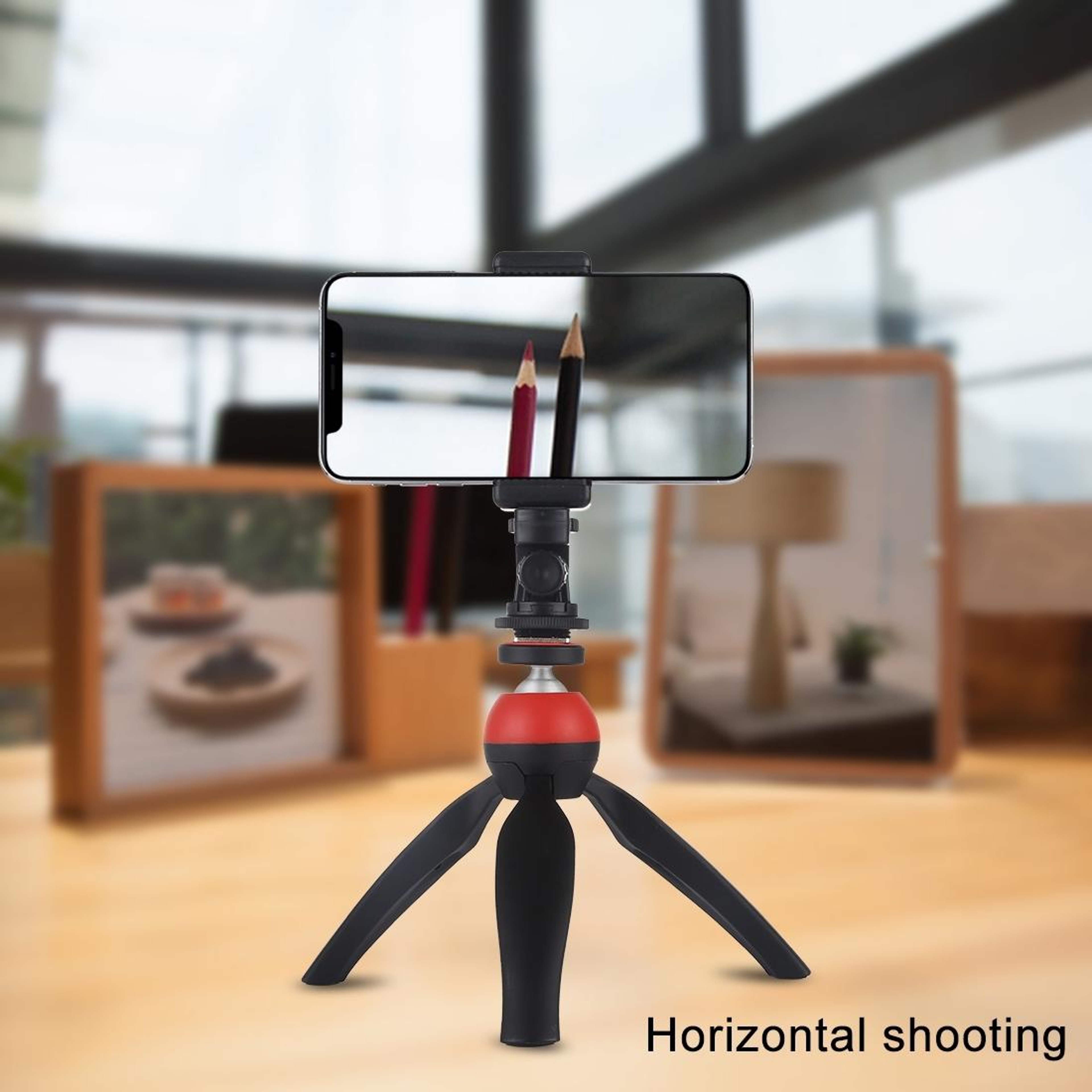 PULUZ Universal Cold Shoe Adapter  Tripod Mount Adapter With Adjustable Phone Clamp 0