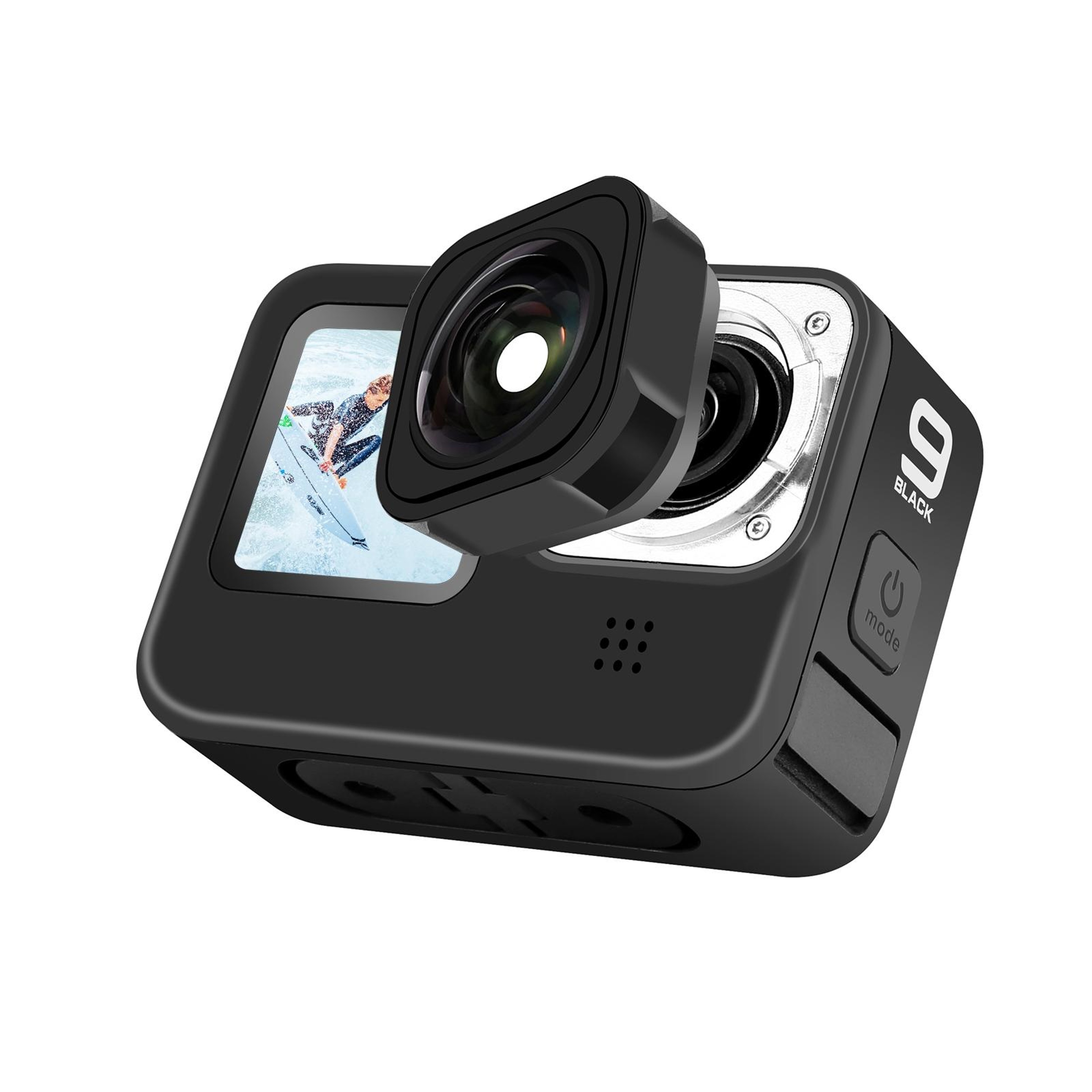 PULUZ 185 Wide Angle Lens For DJI Osmo Action 6 Ultra Wide FOV Camera Lens 4