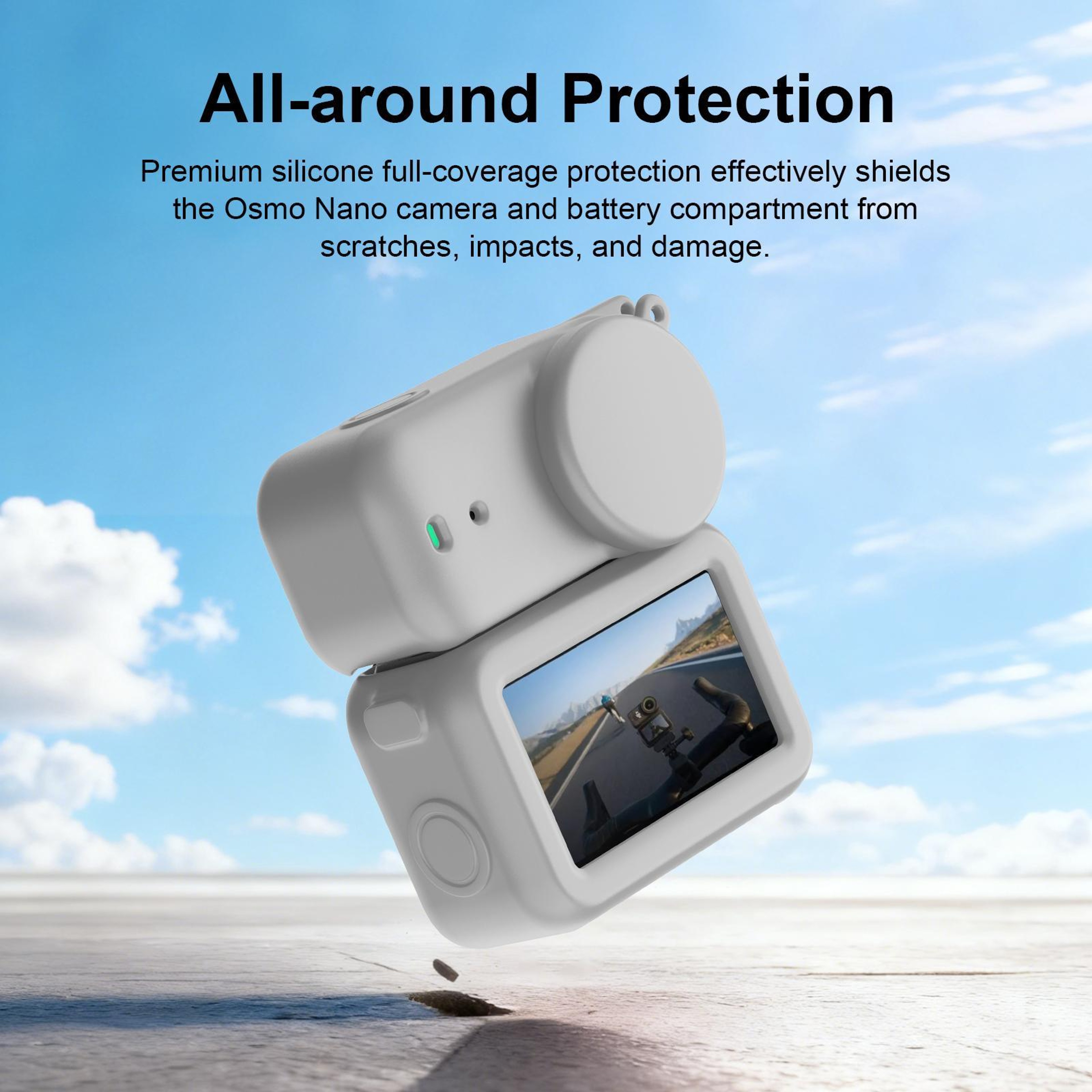 PULUZ 3 In 1 Silicone Protective Cover Set For DJI Osmo Nano Camera Lens  Transmission Module 5