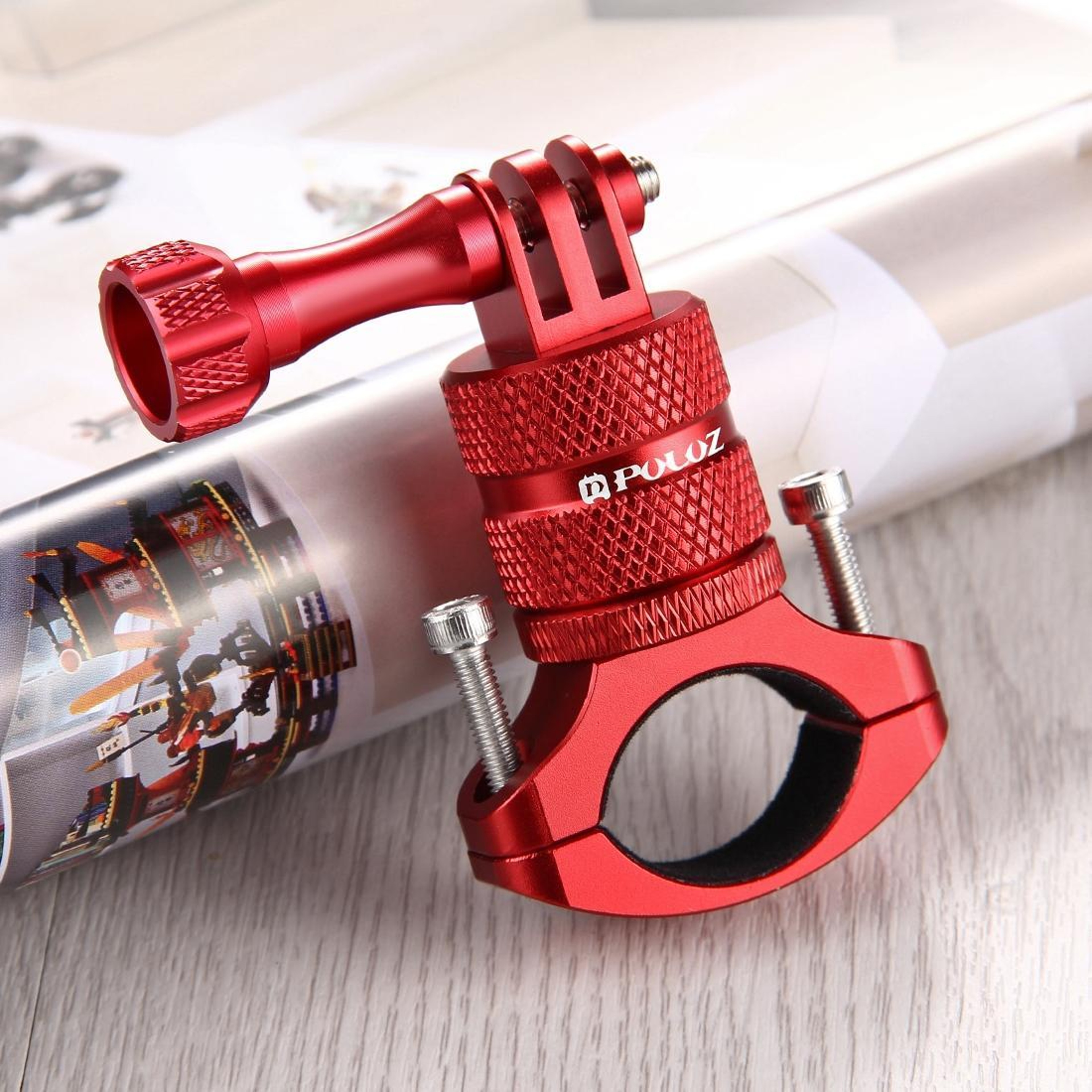 PULUZ 360 Rotating Aluminum Bike Handlebar Camera Mount For GoPro DJI  Insta360 2