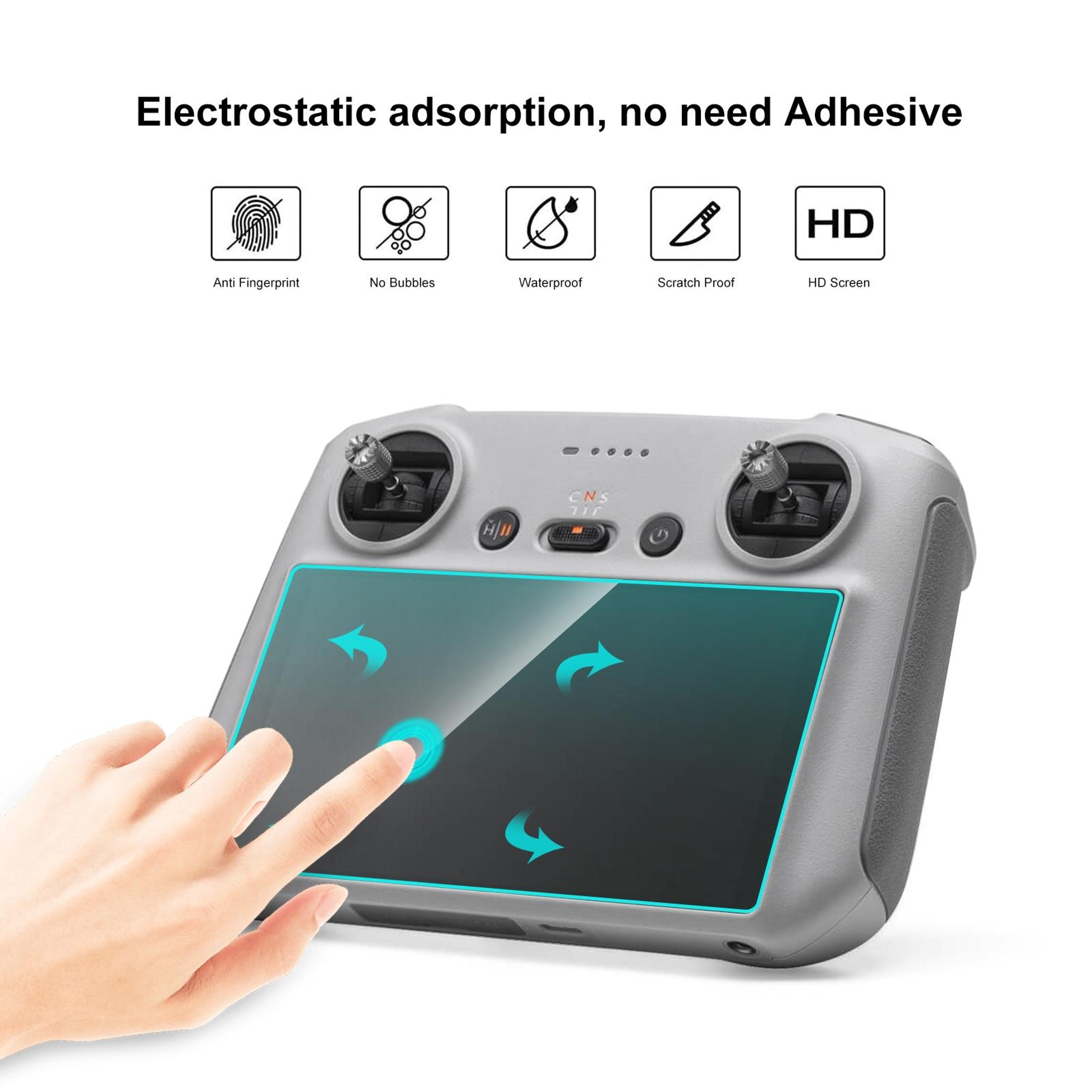 PULUZ DJI RC Pro Screen Protector Tempered Glass Film HD AntiScratch Screen Guard 2