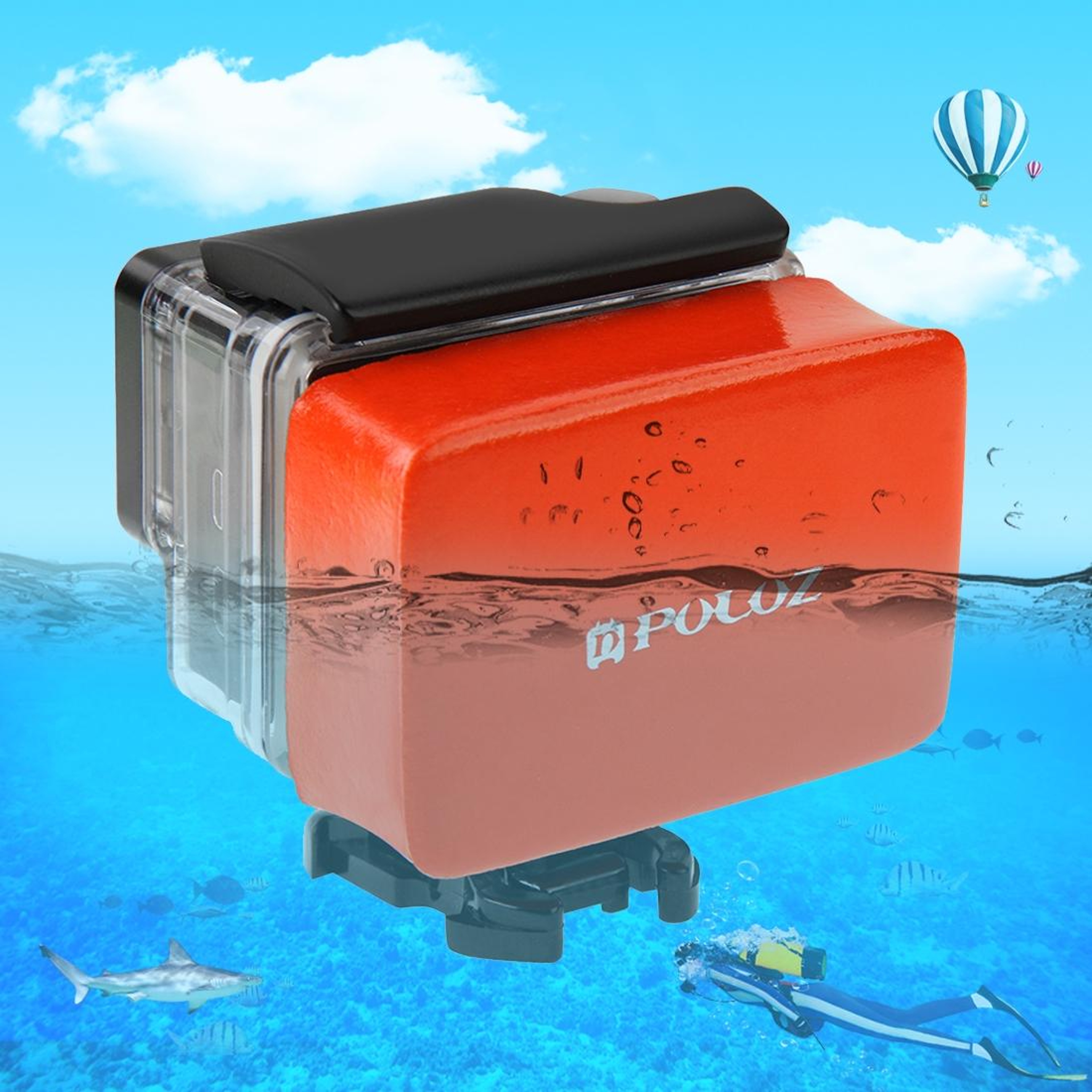 PULUZ Action Camera Float With Adhesive Mount For GoPro DJI  Insta360 0