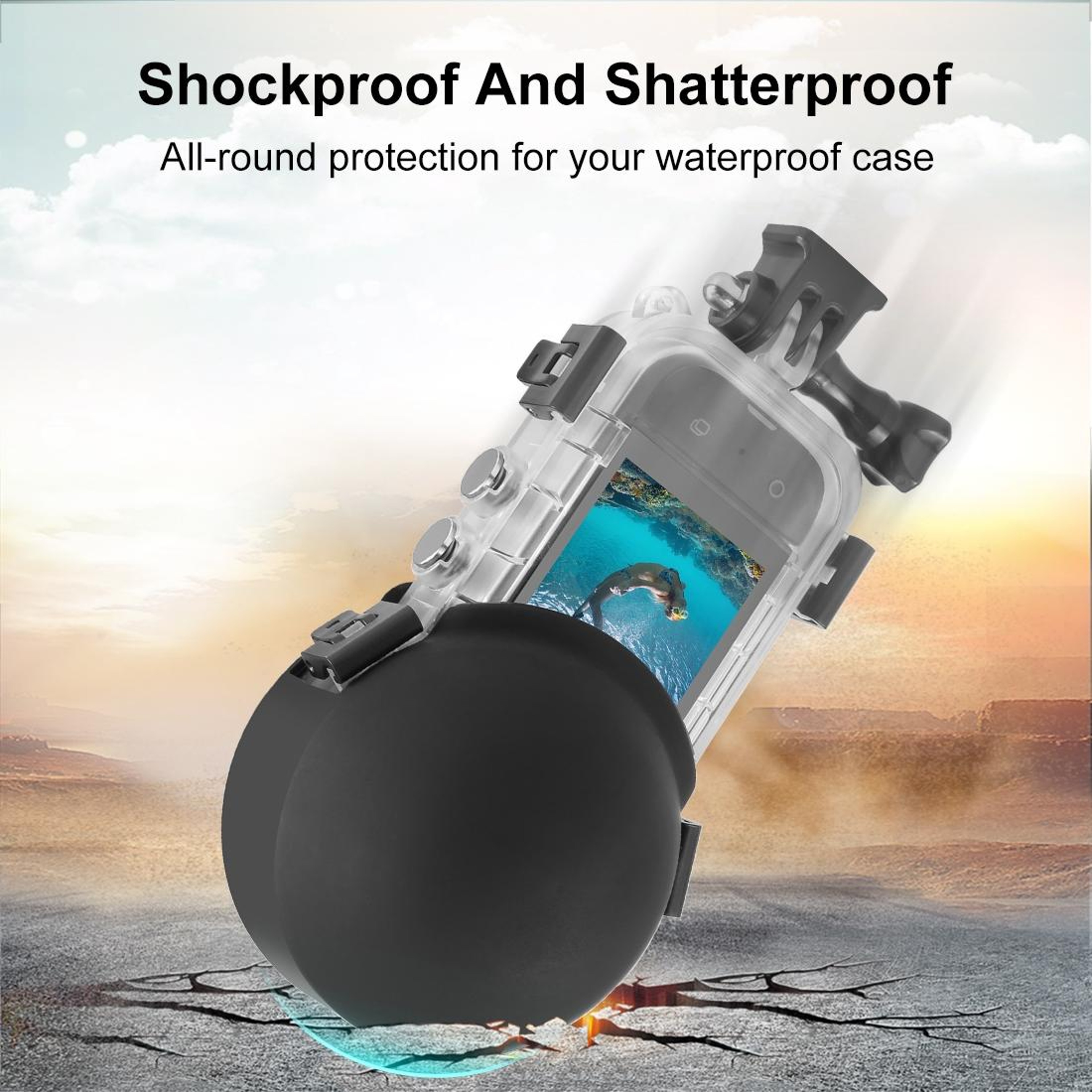 PULUZ Silicone Lens Guard For Insta360 X4X4 AirX3 Invisible Dive Case Protection 7