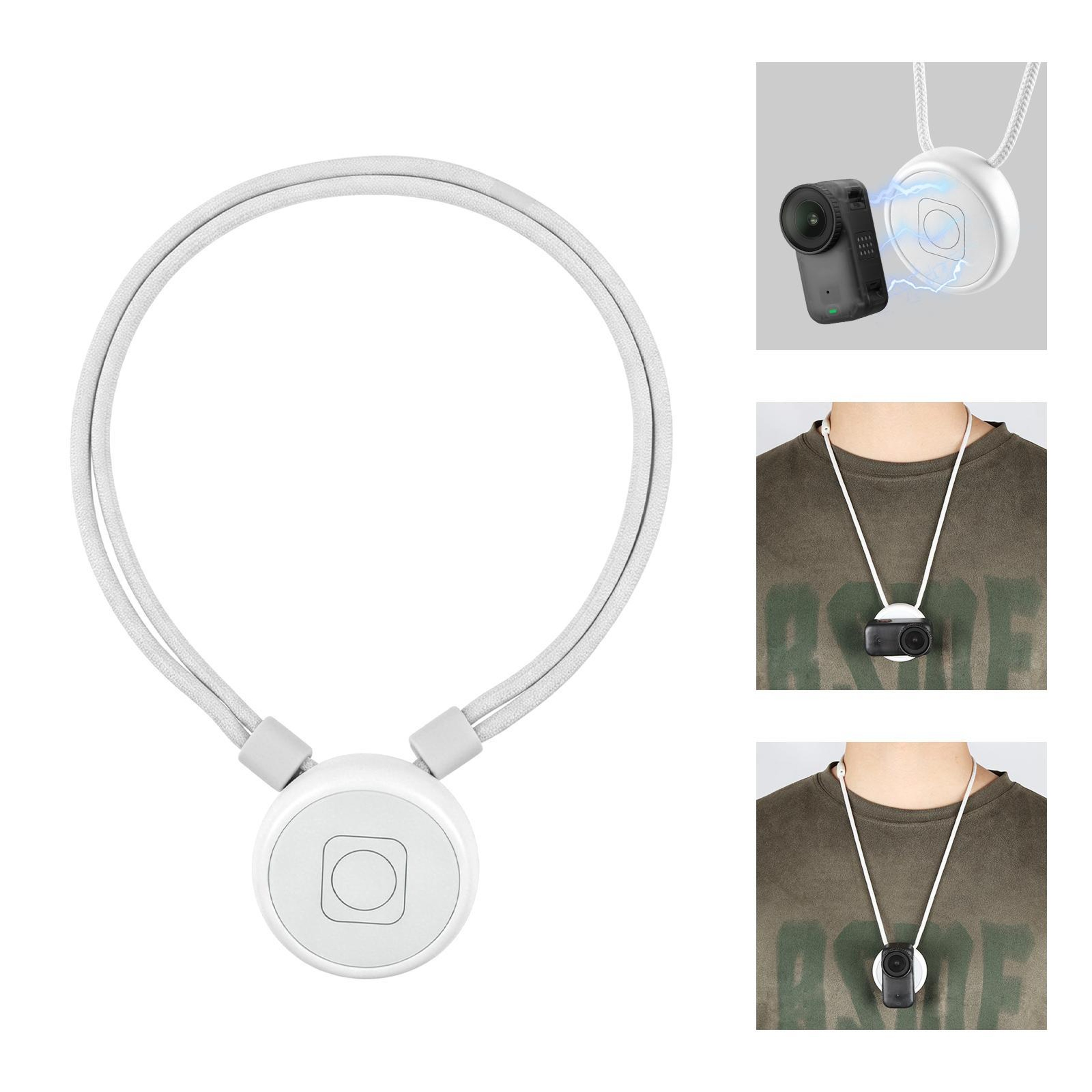 PULUZ Magnetic Neck Mount For Insta360 GO 3GO 3S Quick Release Camera Holder Strap 7