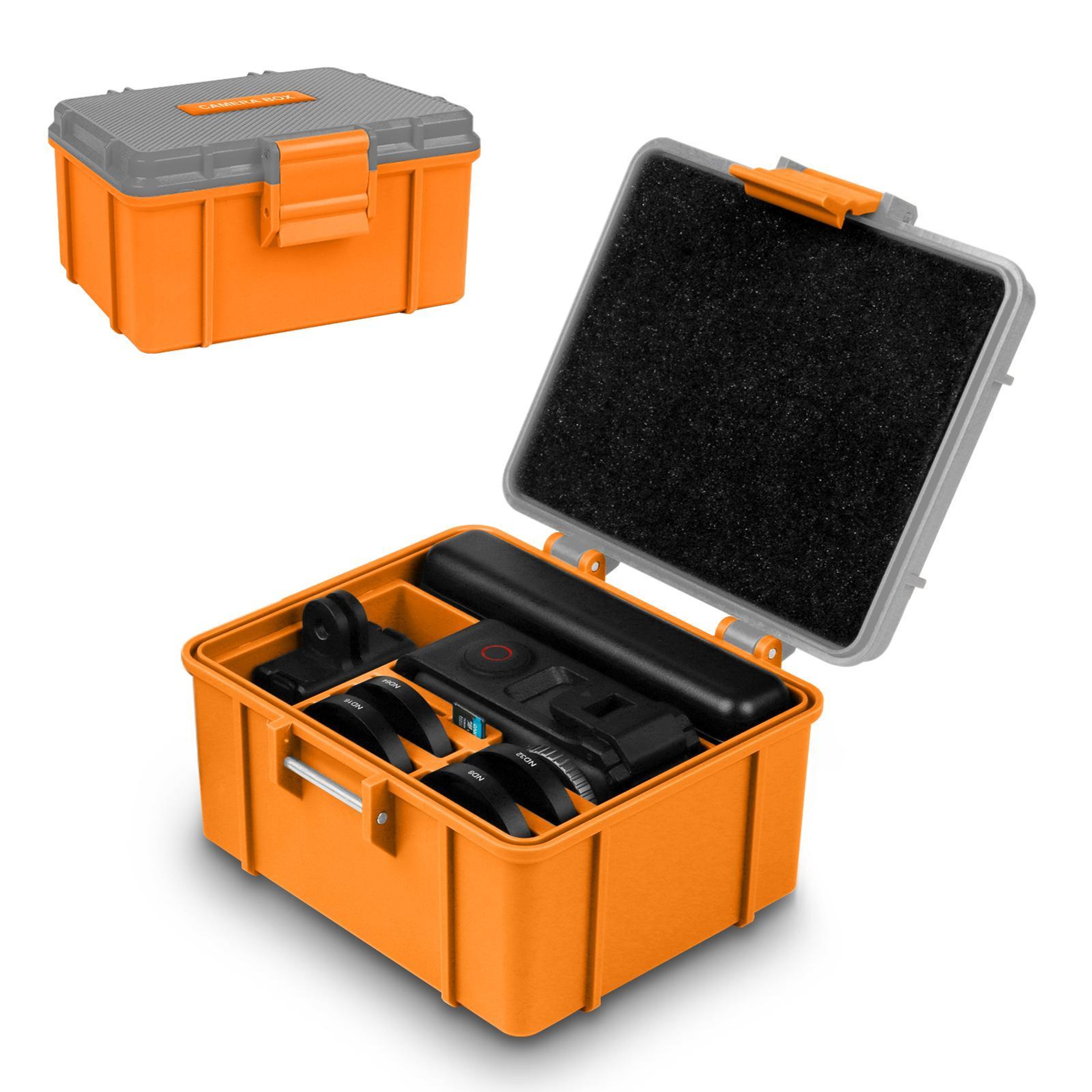AdventureShield Waterproof Hard Carrying Case For DJI Osmo Action Cameras 9