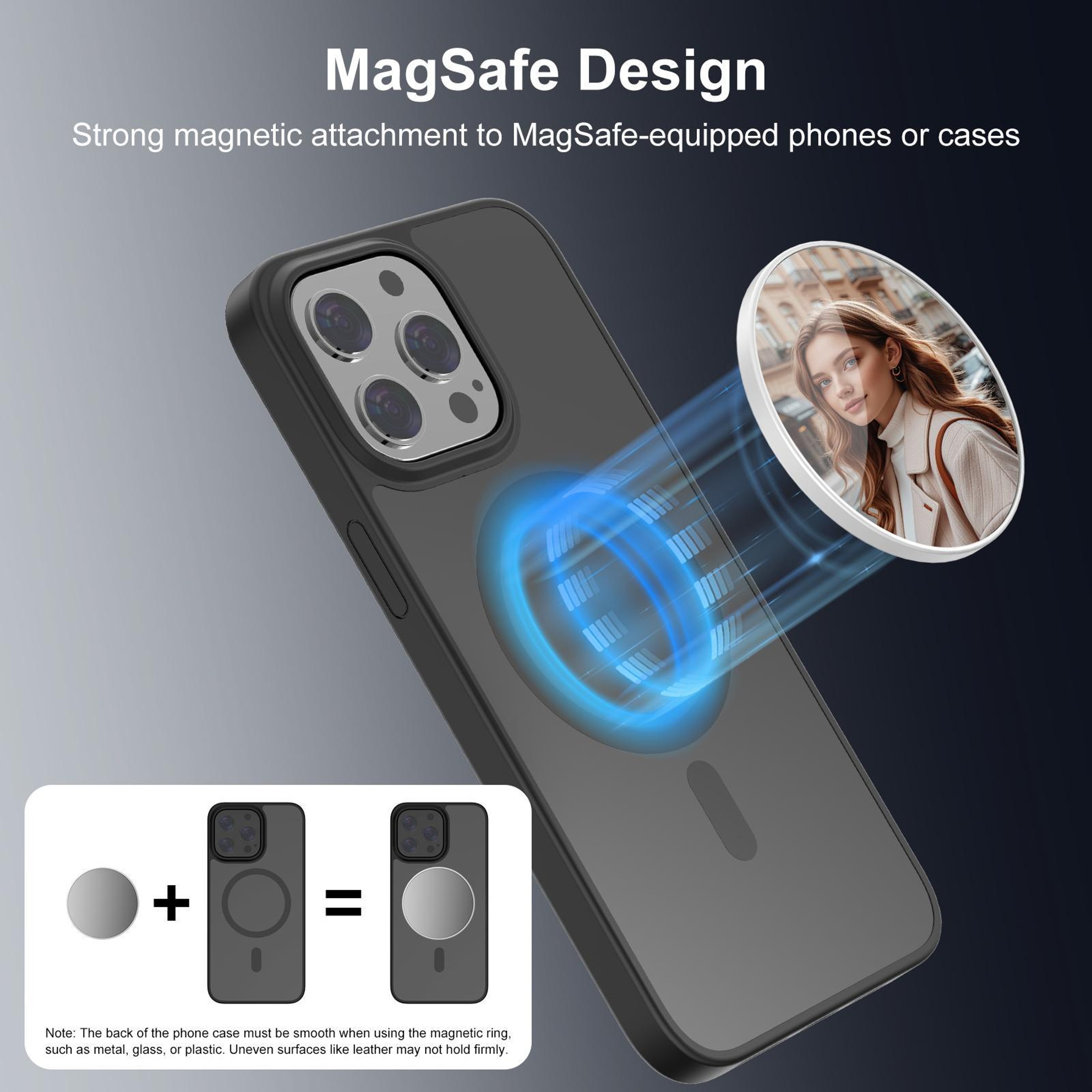PULUZ MagSafe Selfie Mirror for Rear Camera Photos, Videos & Makeup Touch Up – view 5
