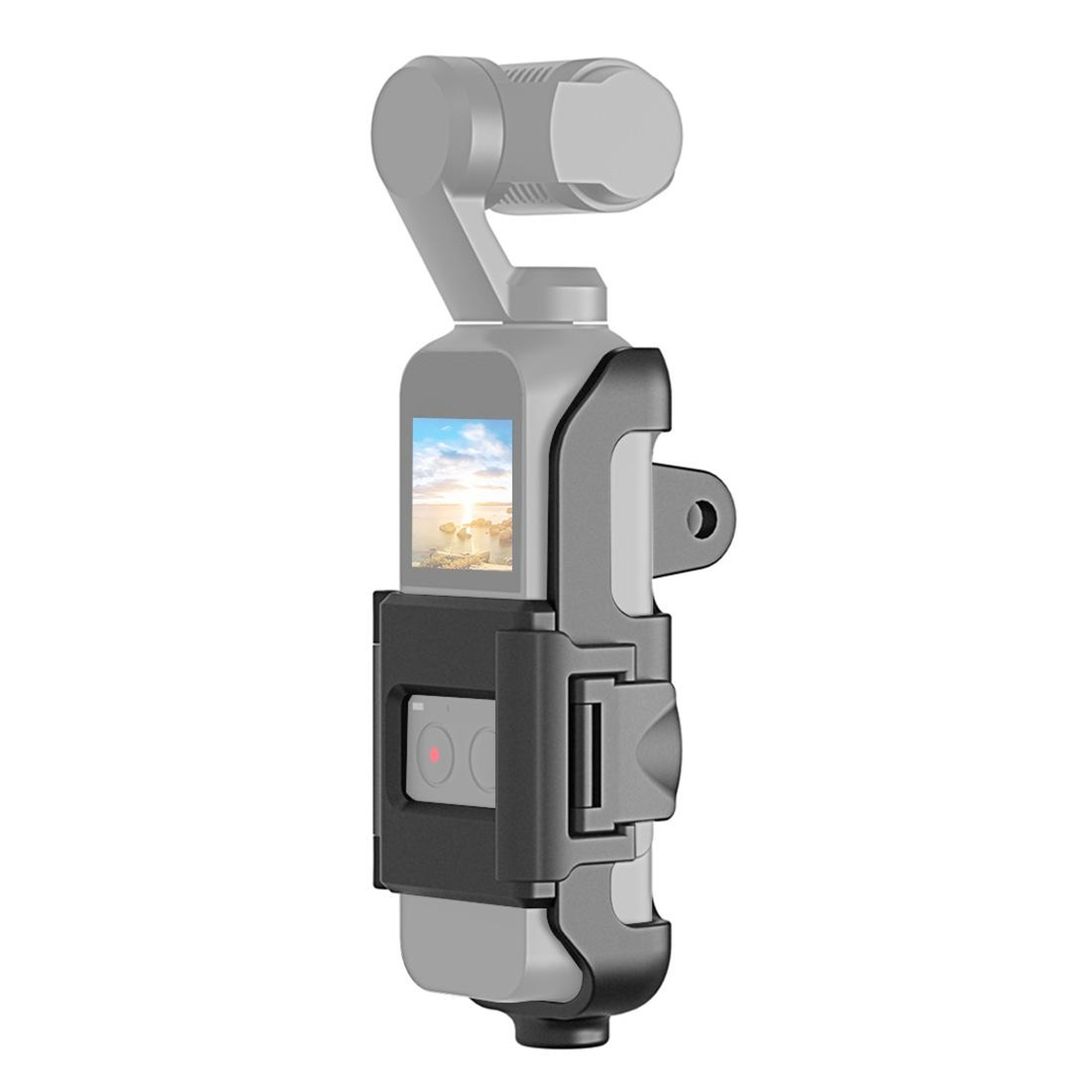 PULUZ DJI Osmo Pocket Protective Mount Frame With Tripod Adapter For Action Camera Accessories 0