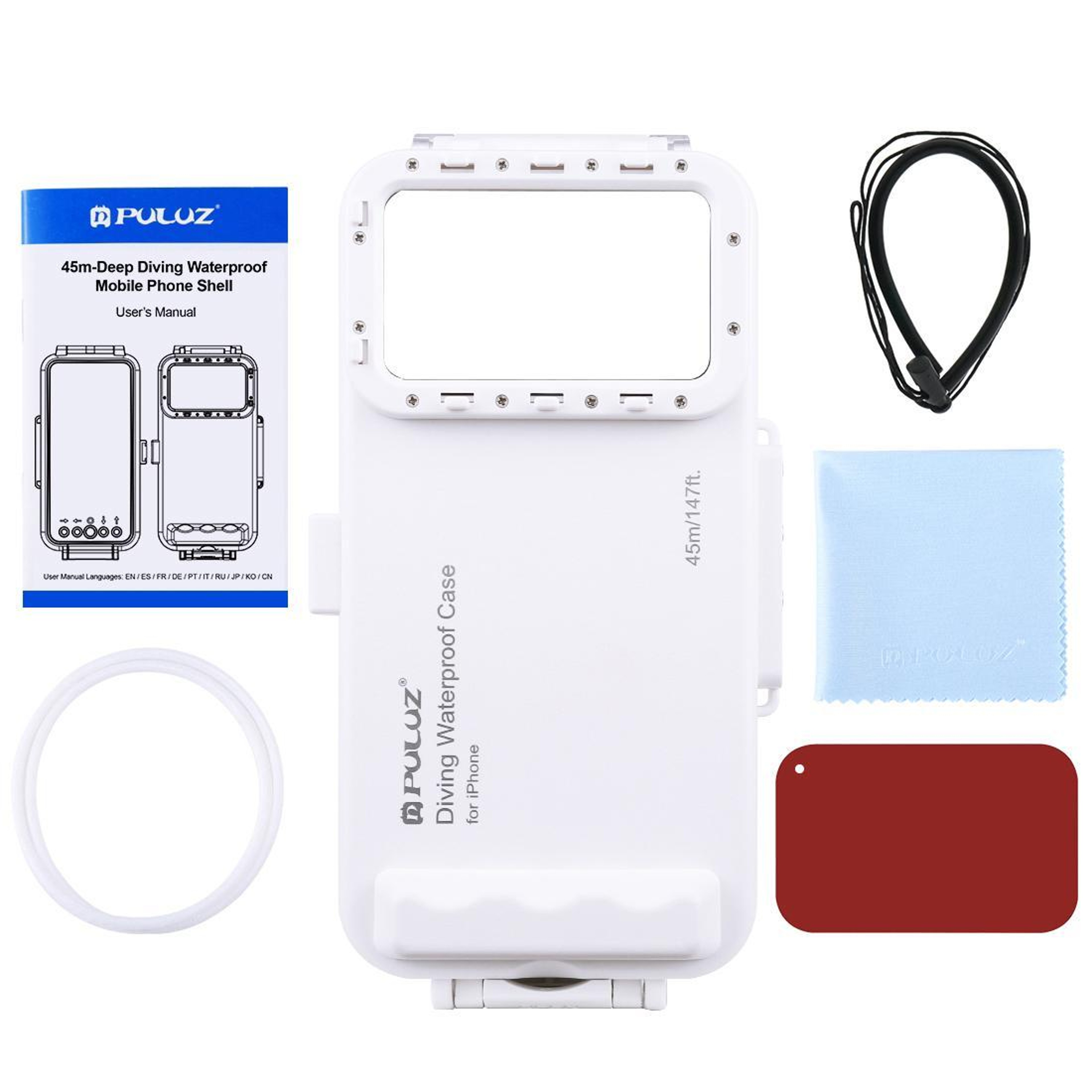 PULUZ 45m Waterproof Diving Case For IPhone  Underwater Photography Housing 2