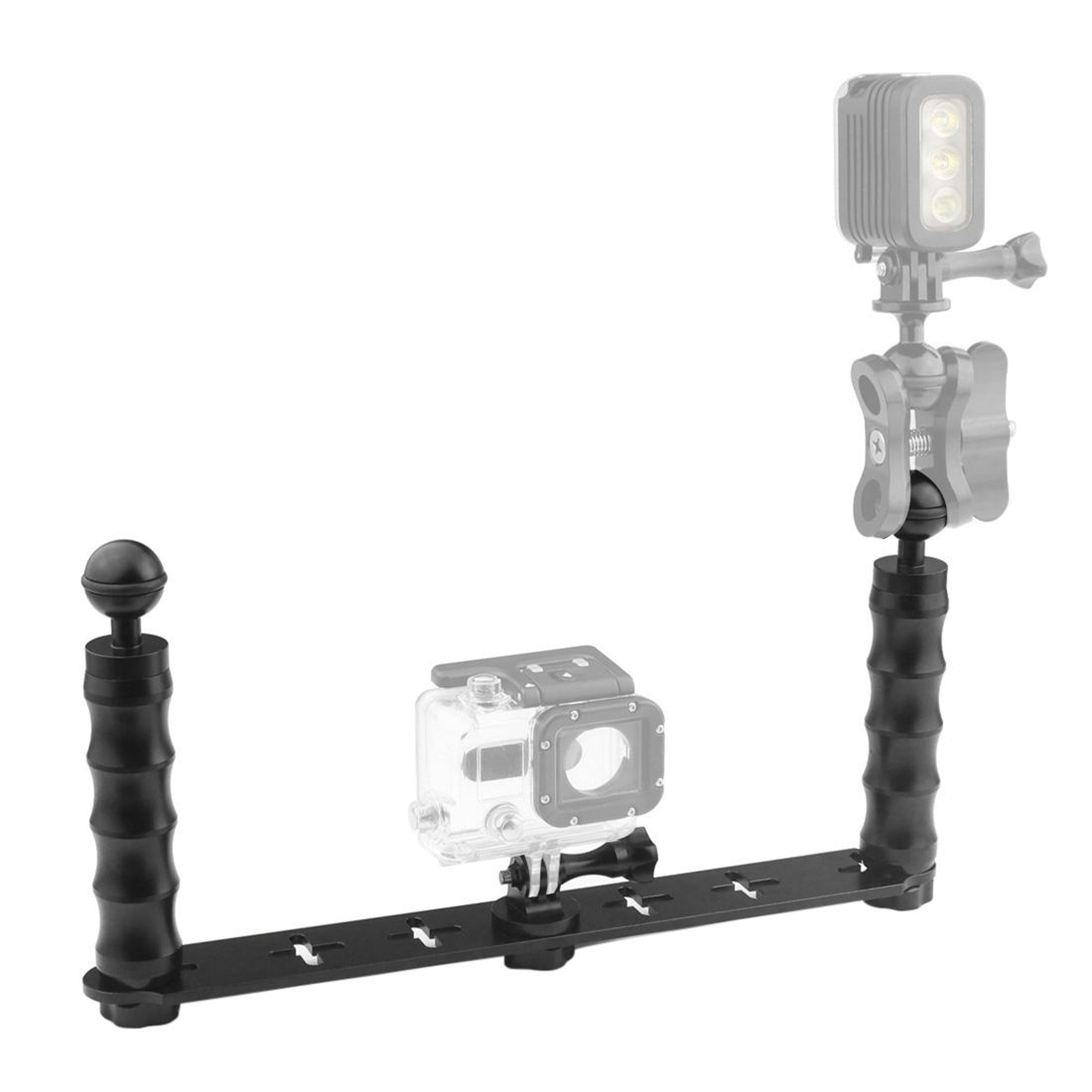 PULUZ Dual Handle Underwater Camera Rig  Action Camera Stabilizer For GoPro Insta360  DJI 6