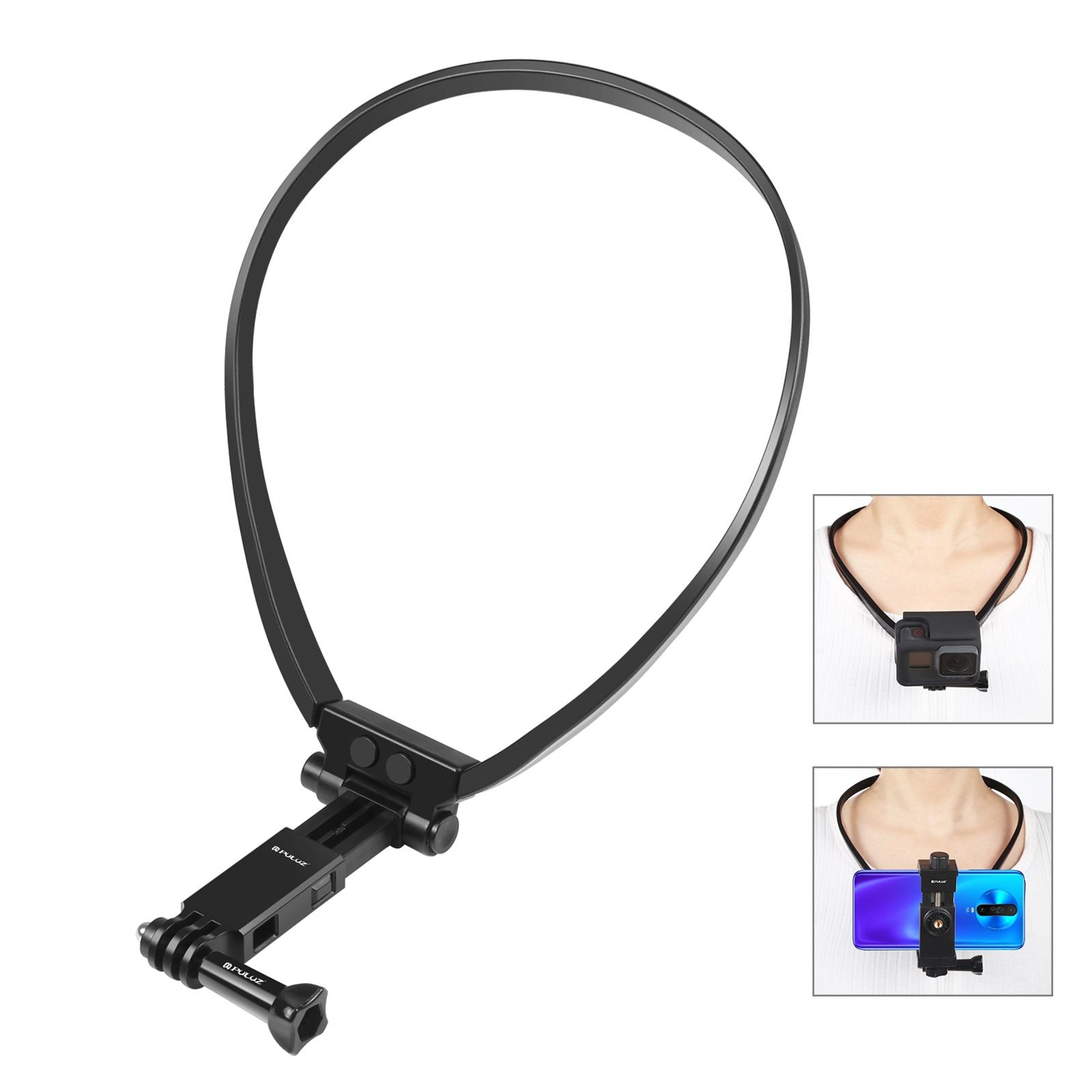 PULUZ Hand Free POV Camera Neck Mount for GoPro, Smartphones & Vlogging – view 1