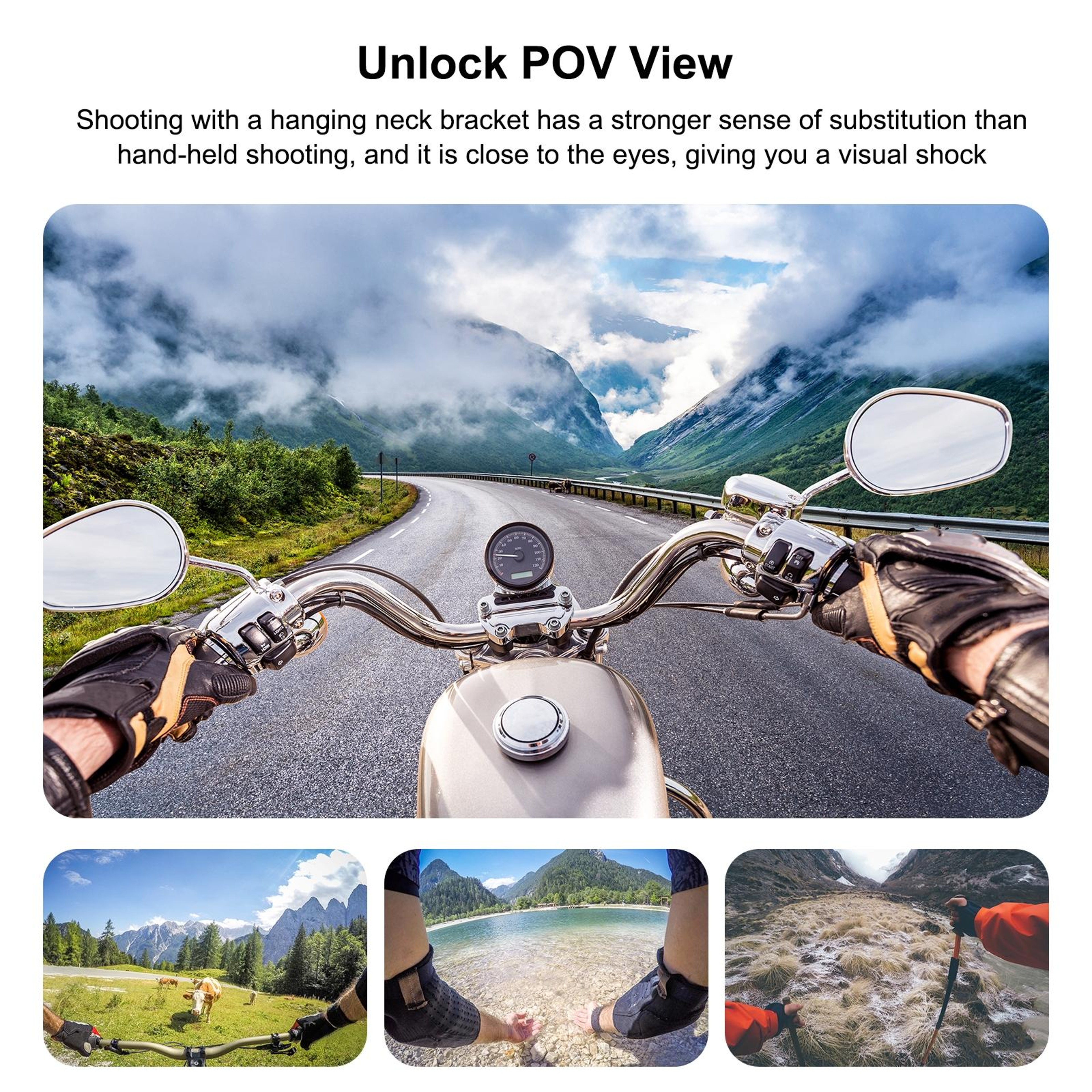 PULUZ Hand Free POV Camera Neck Mount for GoPro, Smartphones & Vlogging – view 7