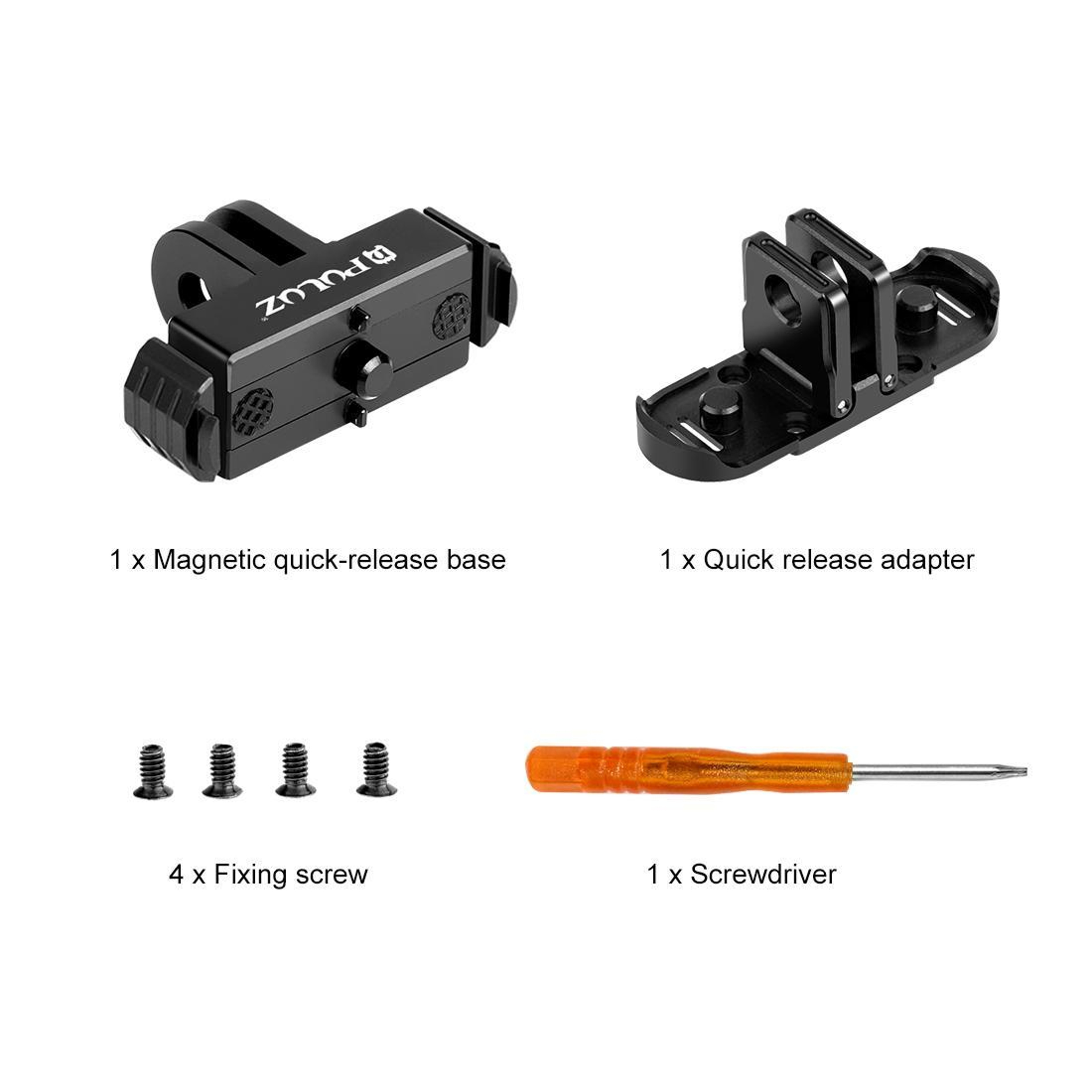 PULUZ Magnetic Quick Release Folding Finger Base Mount For GoPro HERO121110 Action Cameras 8