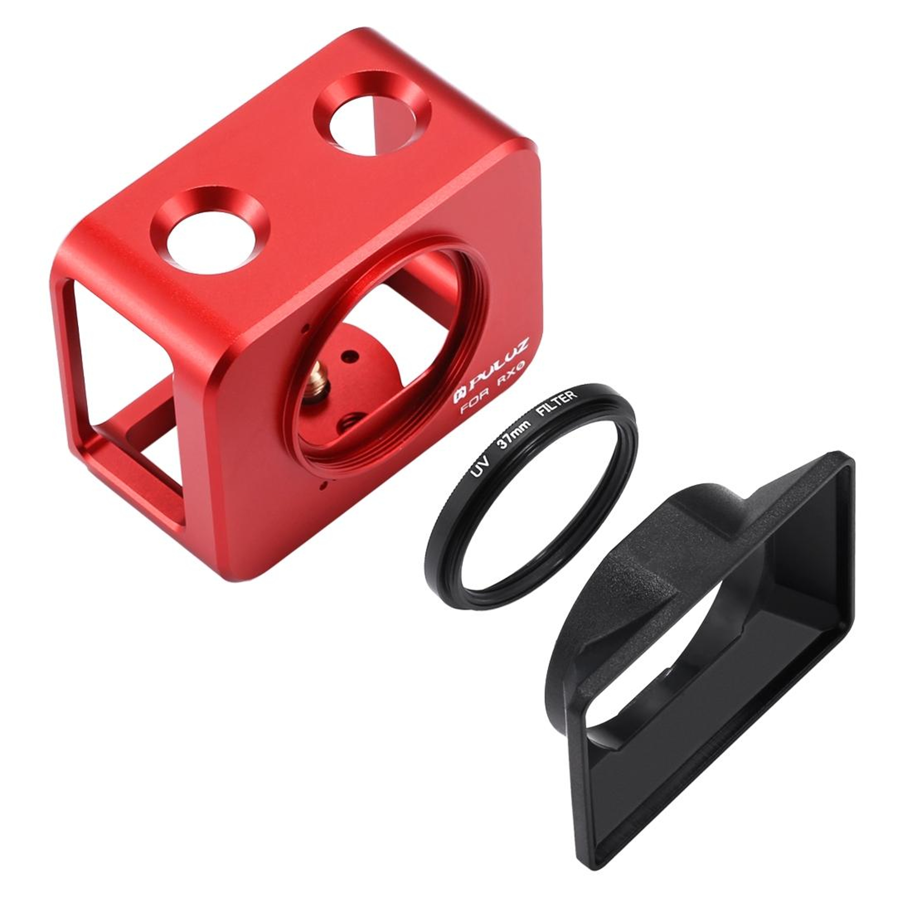 Sony RX0 Aluminum Alloy Camera Cage With 37mm UV Filter Lens  Sunshade Kit 14