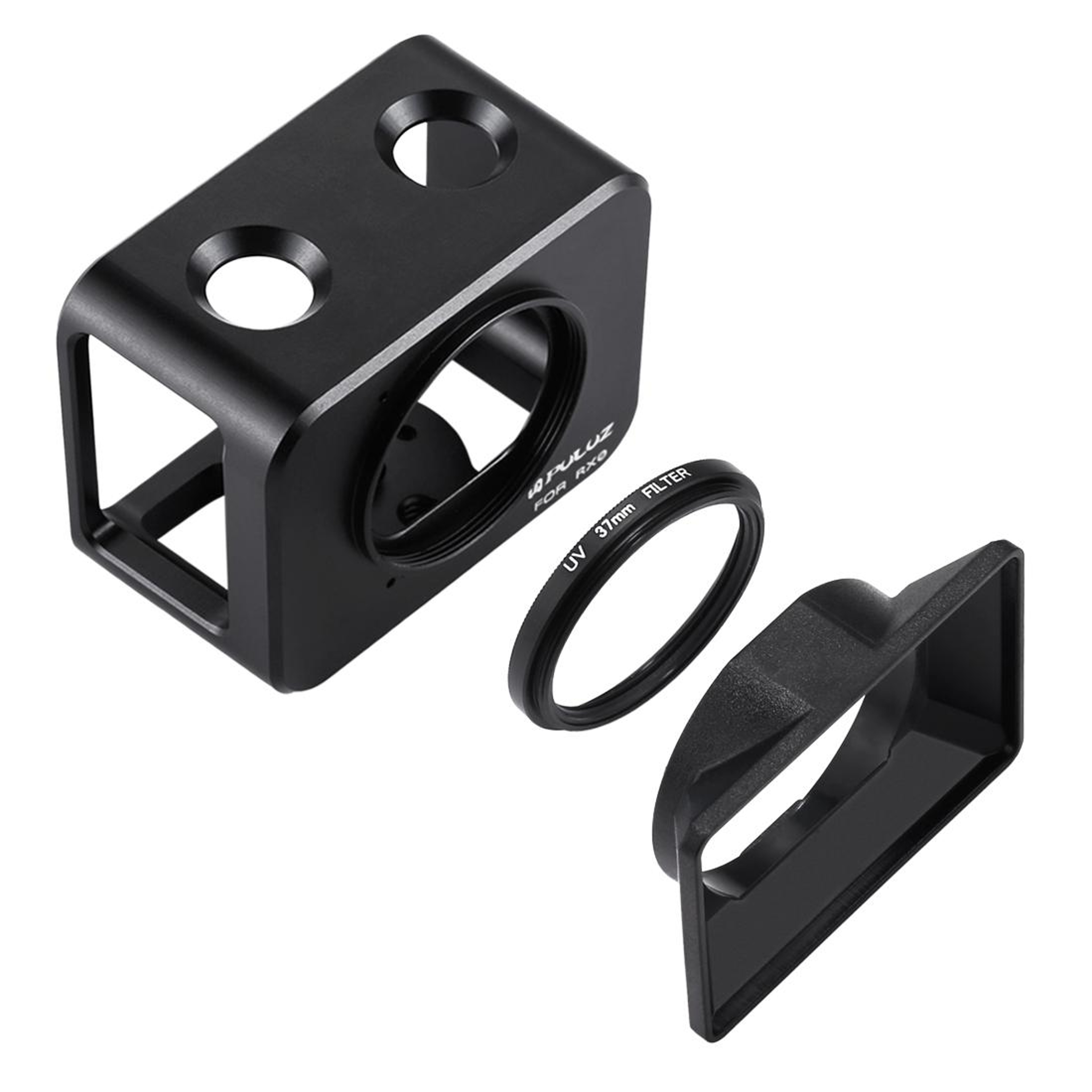 Sony RX0 Aluminum Alloy Camera Cage with 37mm UV Filter Lens & Sunshade Kit – view 22