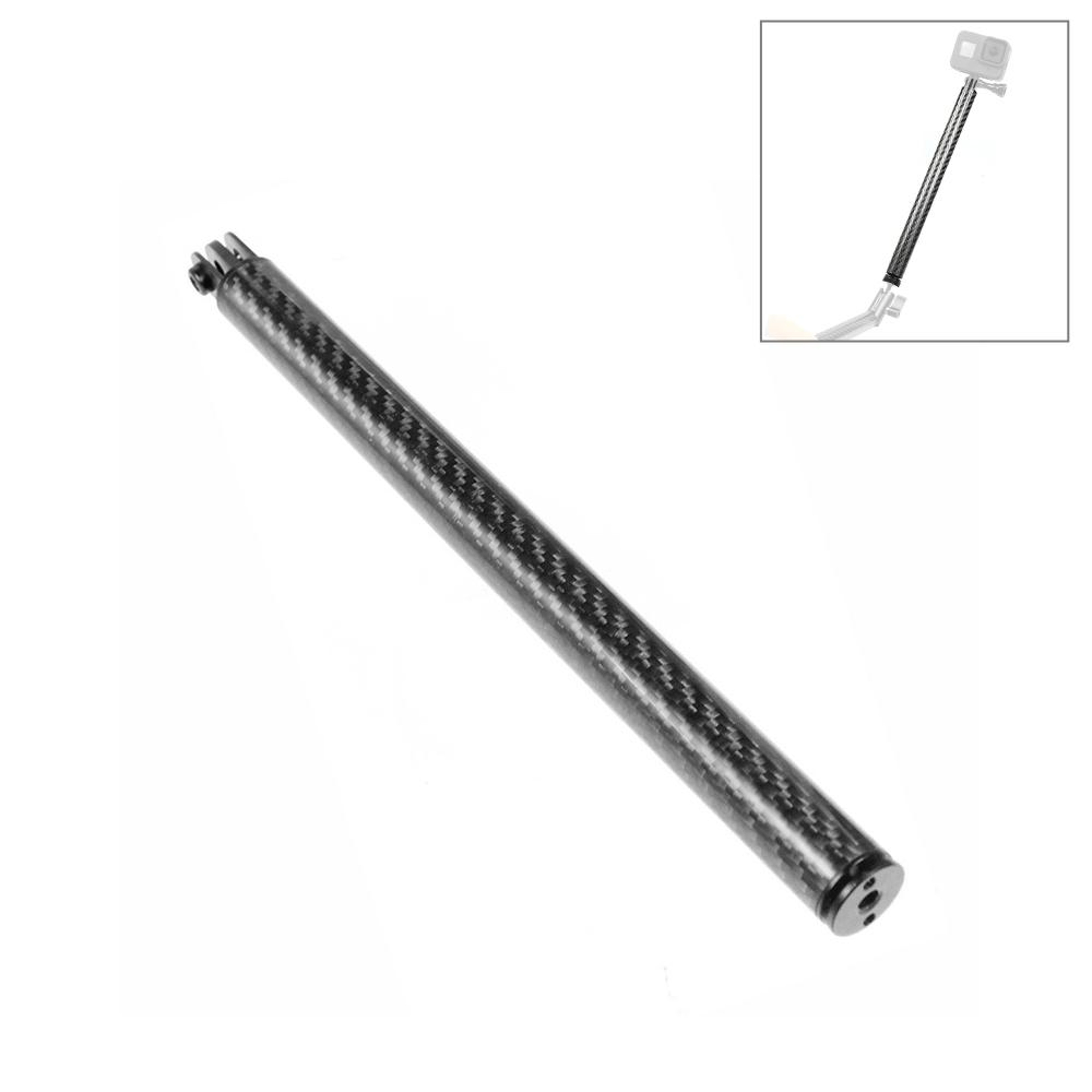 PULUZ Carbon Fiber Floating Selfie Stick 250mm Extension Arm For GoPro Insta360 DJI 5