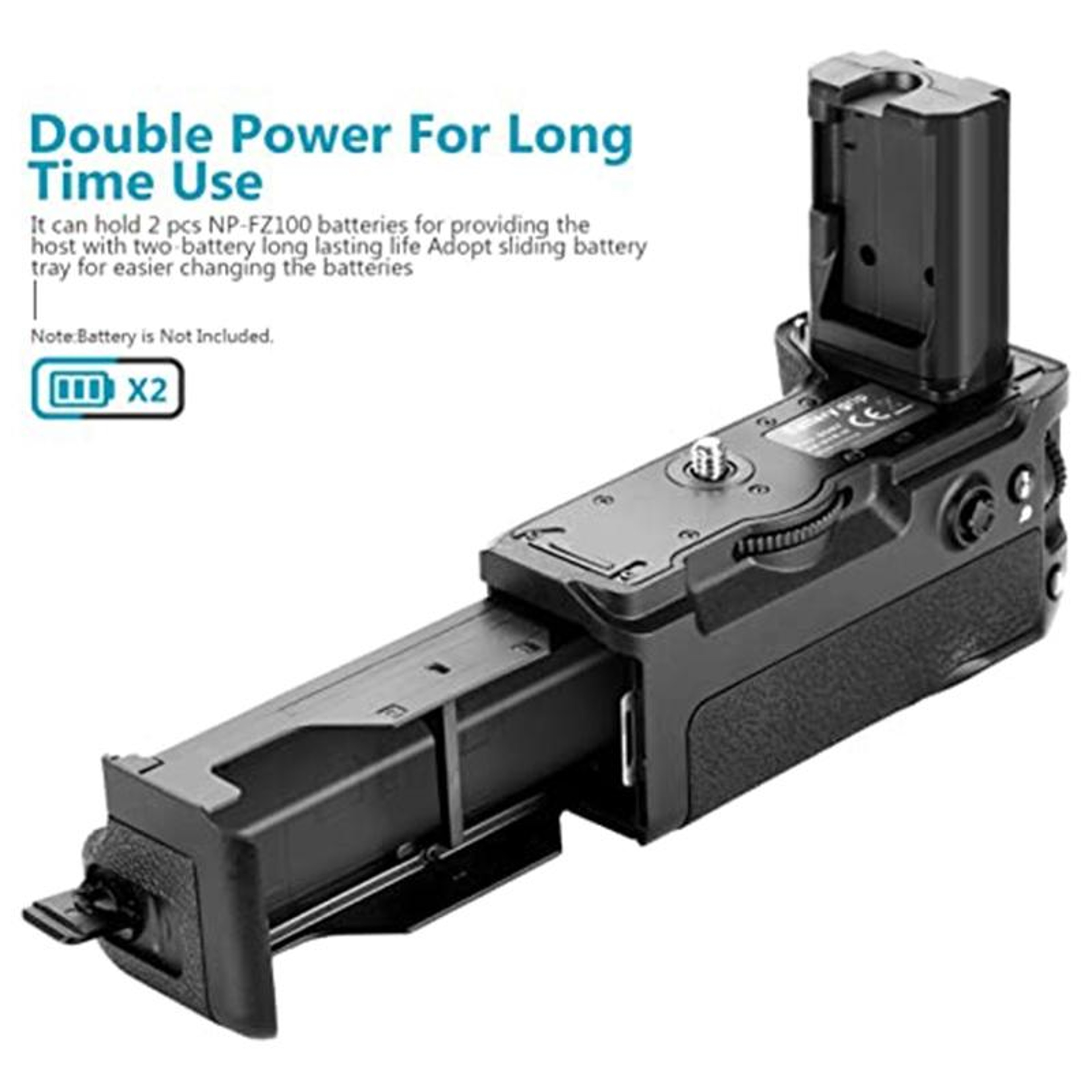 PULUZ Vertical Camera Battery Grip For Sony A6300 ILCE 6300 Ergonomic Vertical Shooting Grip 3