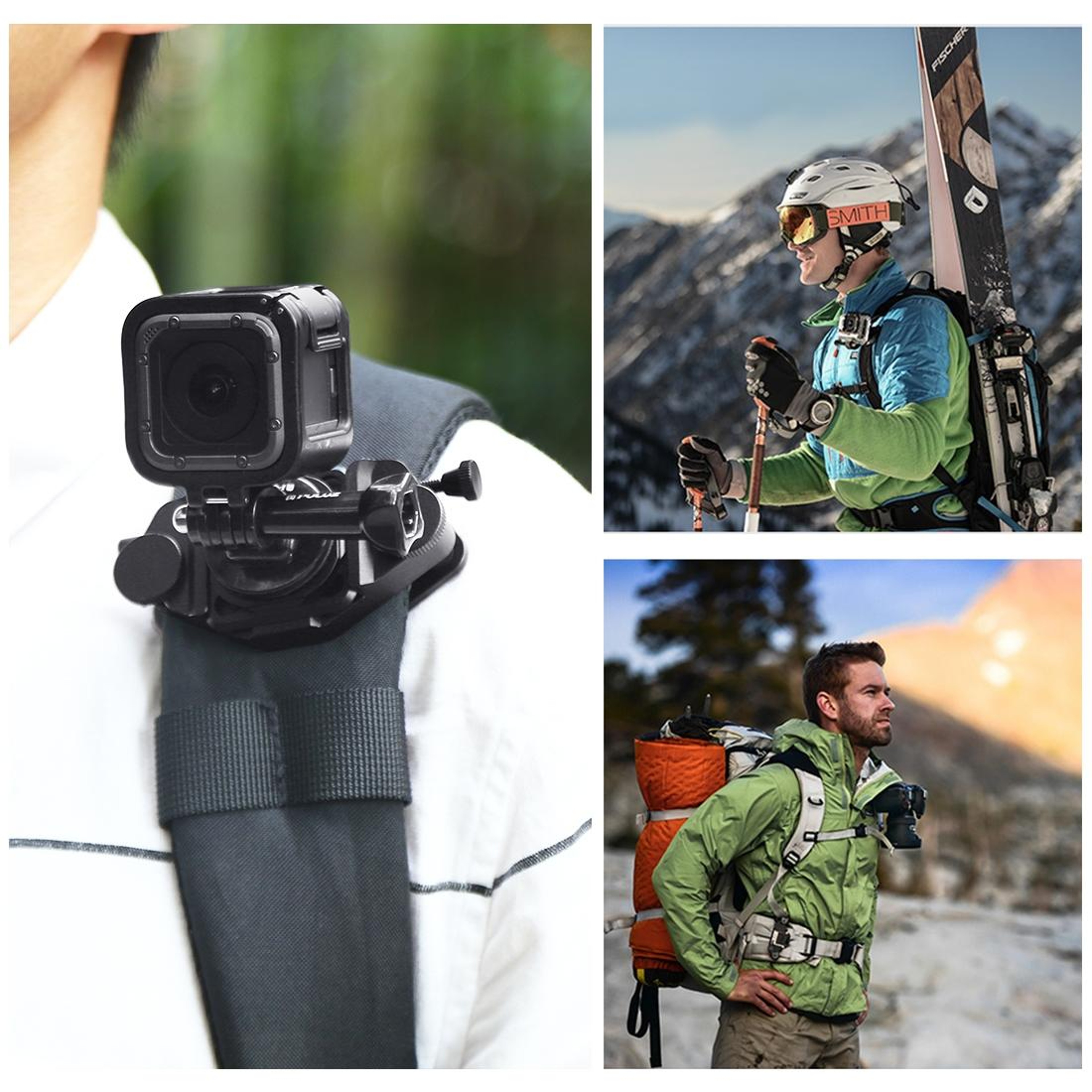 Quick Release Camera Clip Mount CNC Aluminum Arca Swiss Compatible Plate For DSLR  Action Cameras 7