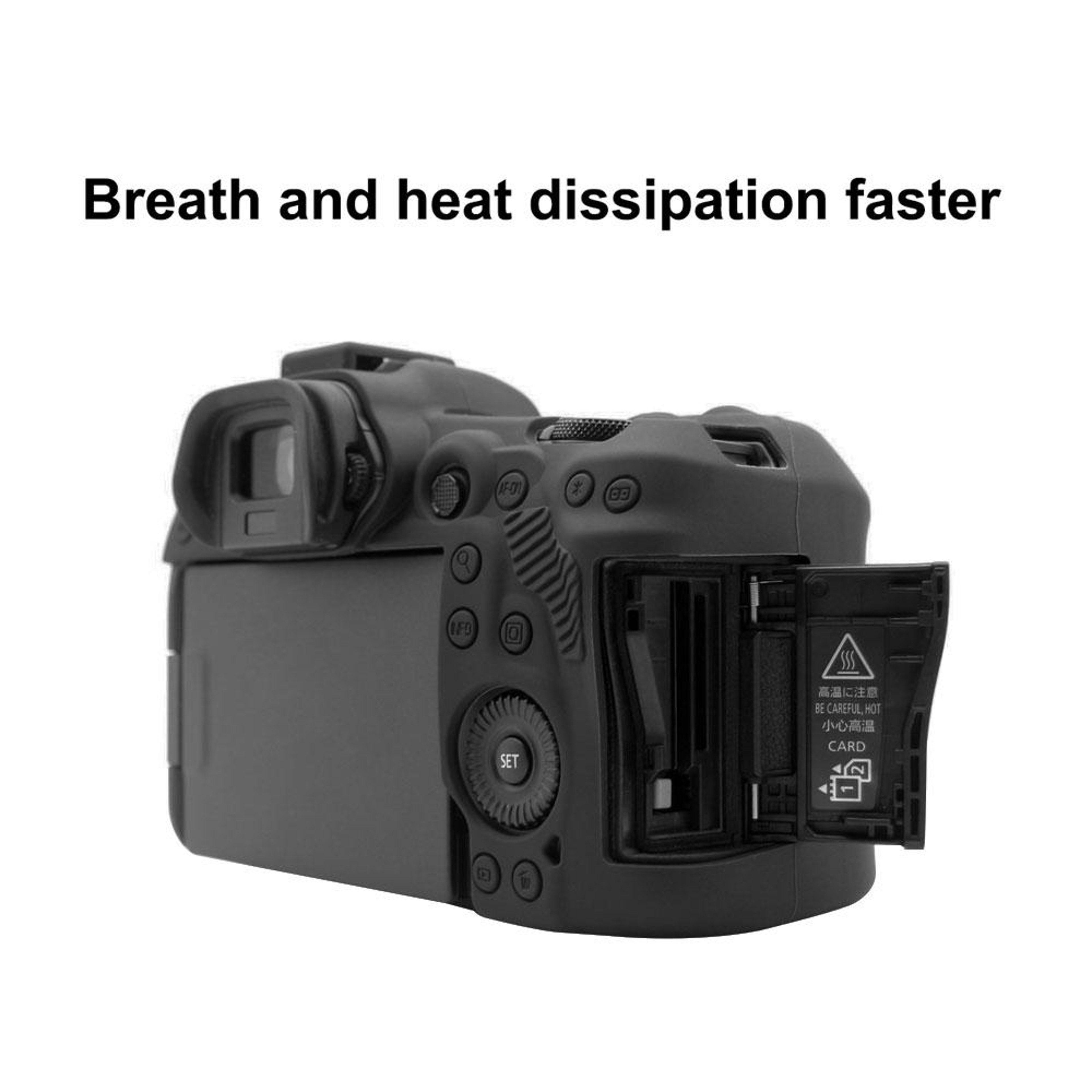 PULUZ Soft Silicone Protective Case For Canon EOS R5 Camera Cover DSLR Protection 3