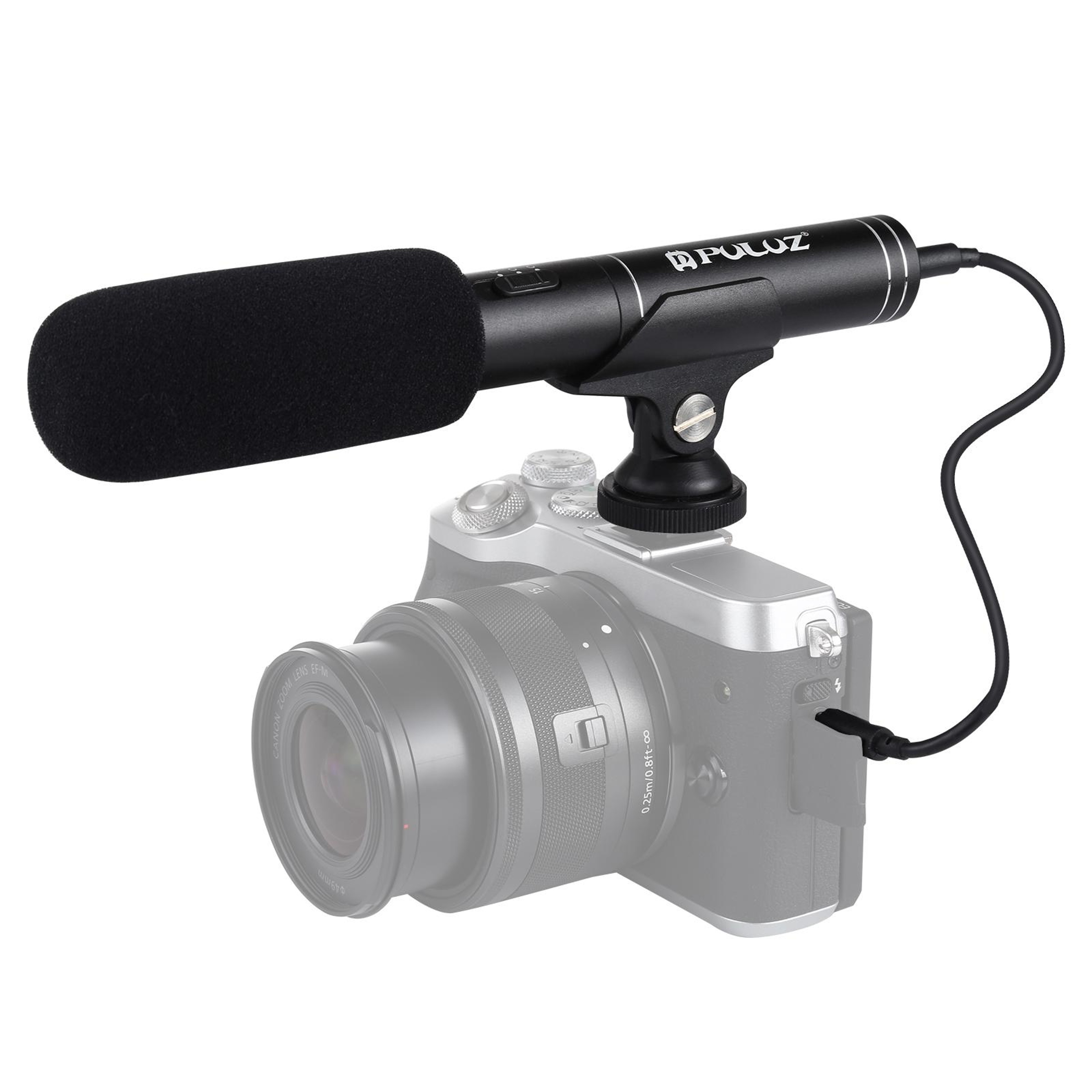 PULUZ Professional Shotgun Microphone For DSLR Cameras  Interviews With Audio Output 8