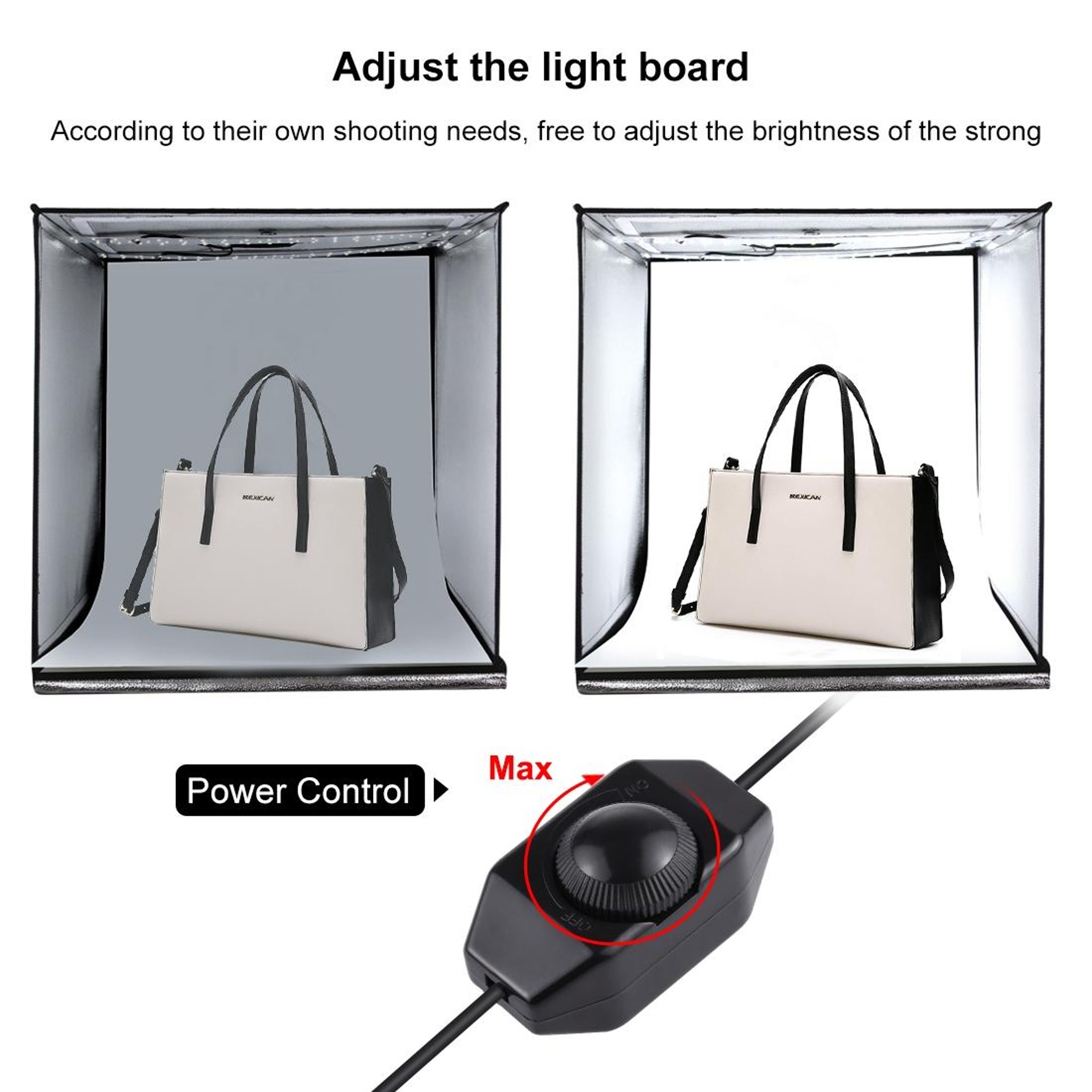 PULUZ Stepless LED Dimmer Controller for LED Strip Lights 5V 24V with Rotary Brightness Control – view 5