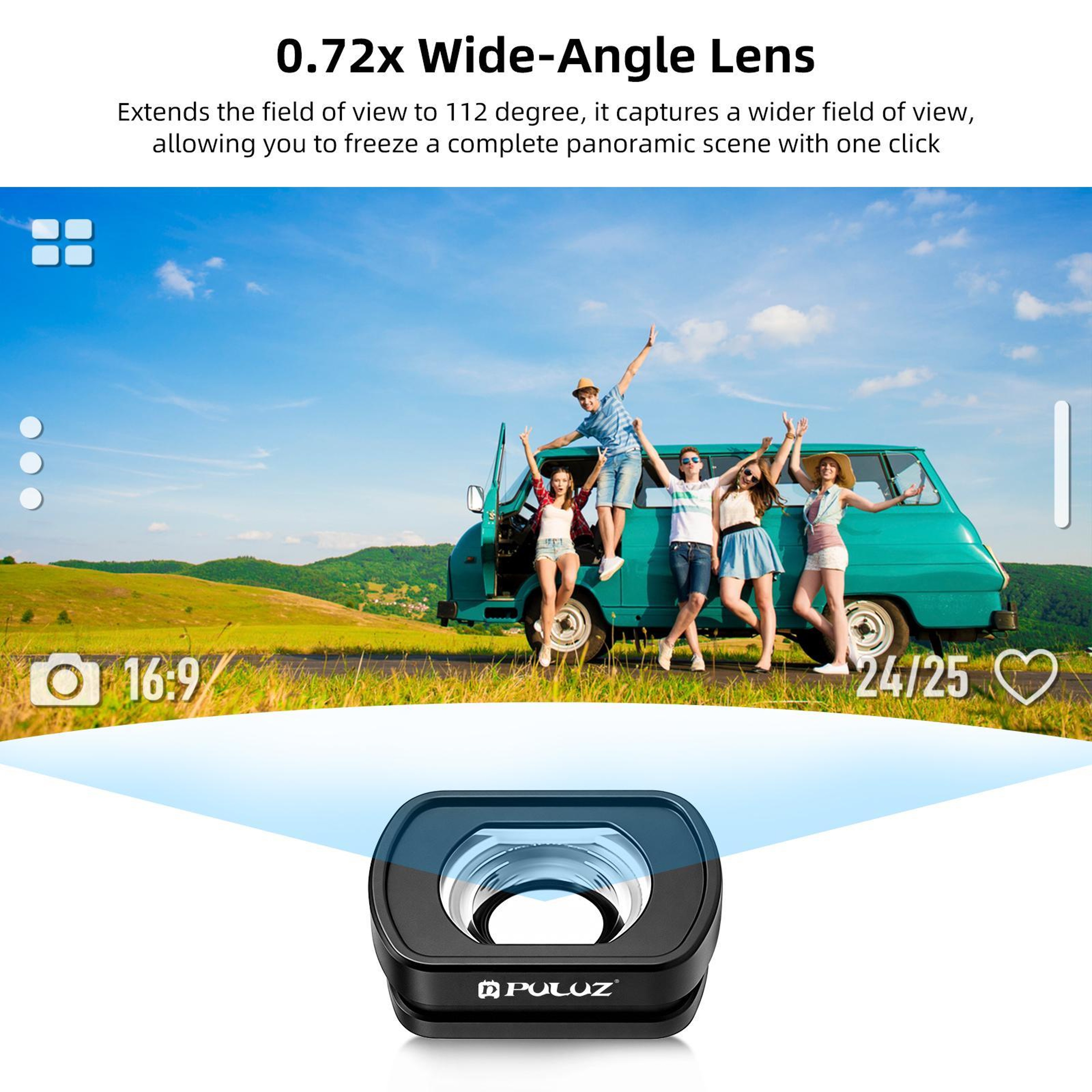 DJI Osmo Pocket 43 Magnetic Wide Angle Lens 112 FOV By PULUZ 6