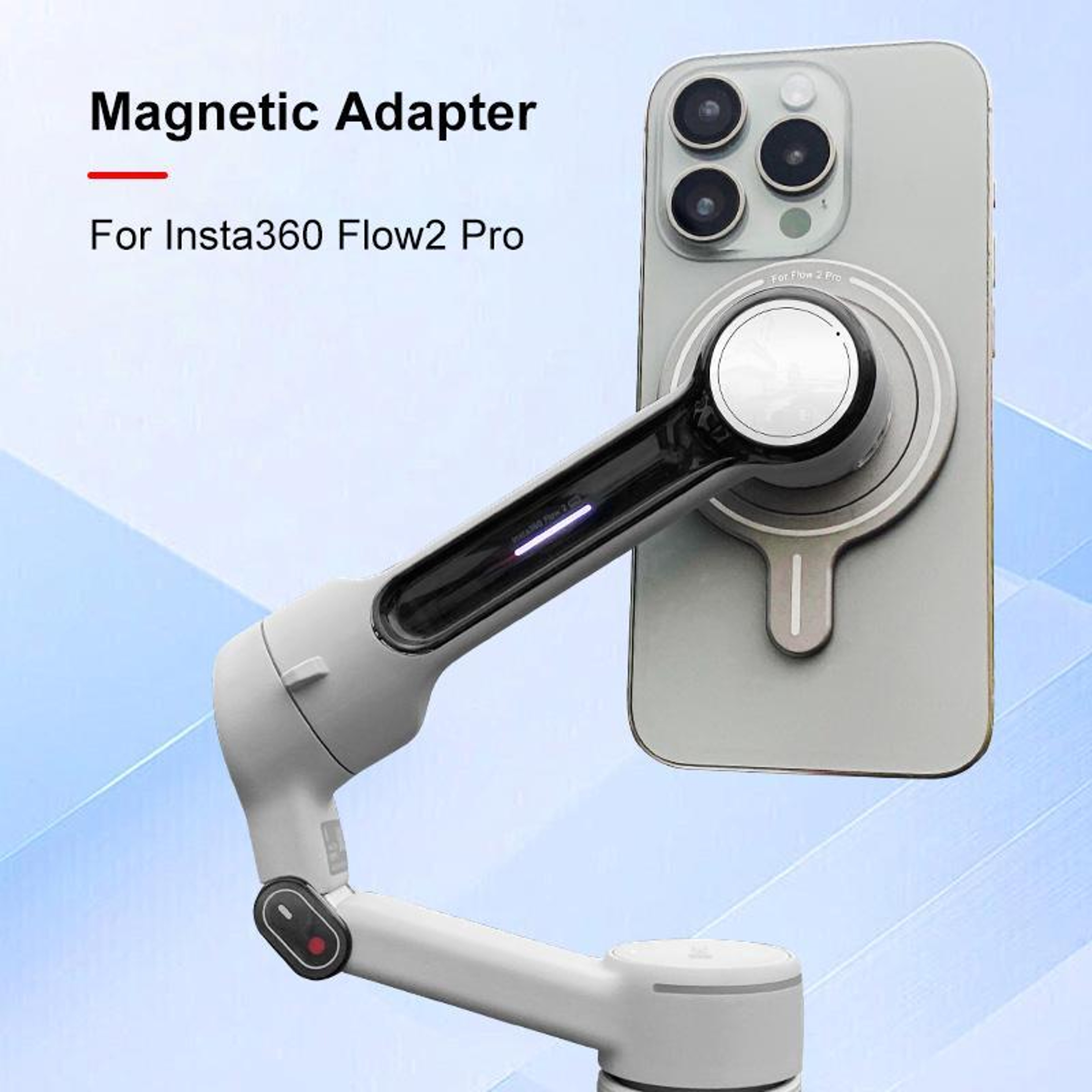 PULUZ Magnetic Phone Mount Adapter for Insta360 Flow 2 Pro & MagSafe Phones – view 7