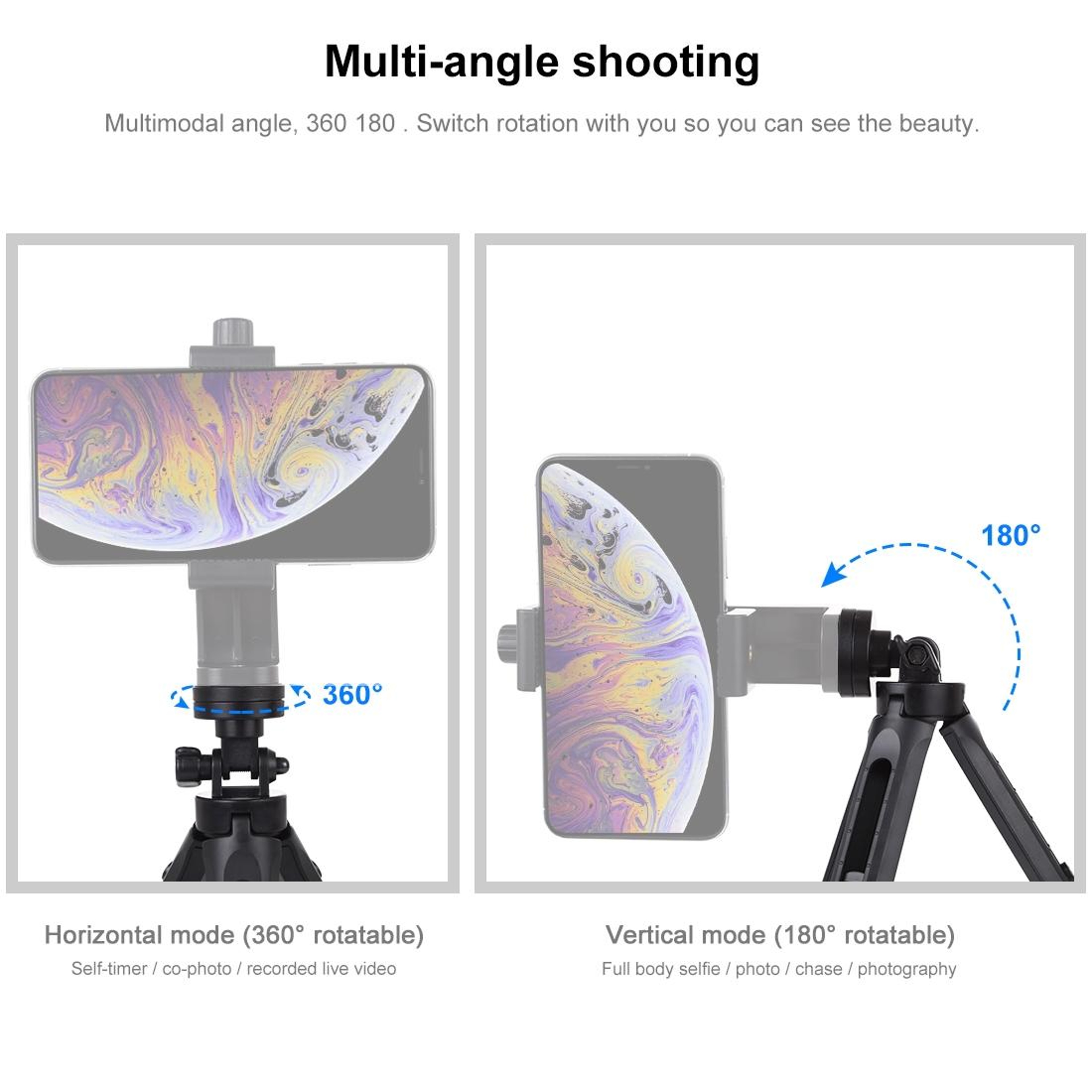 PULUZ Adjustable Desktop Camera Tripod Stand With 14 Mount For DSLR Vlogging  Travel 5
